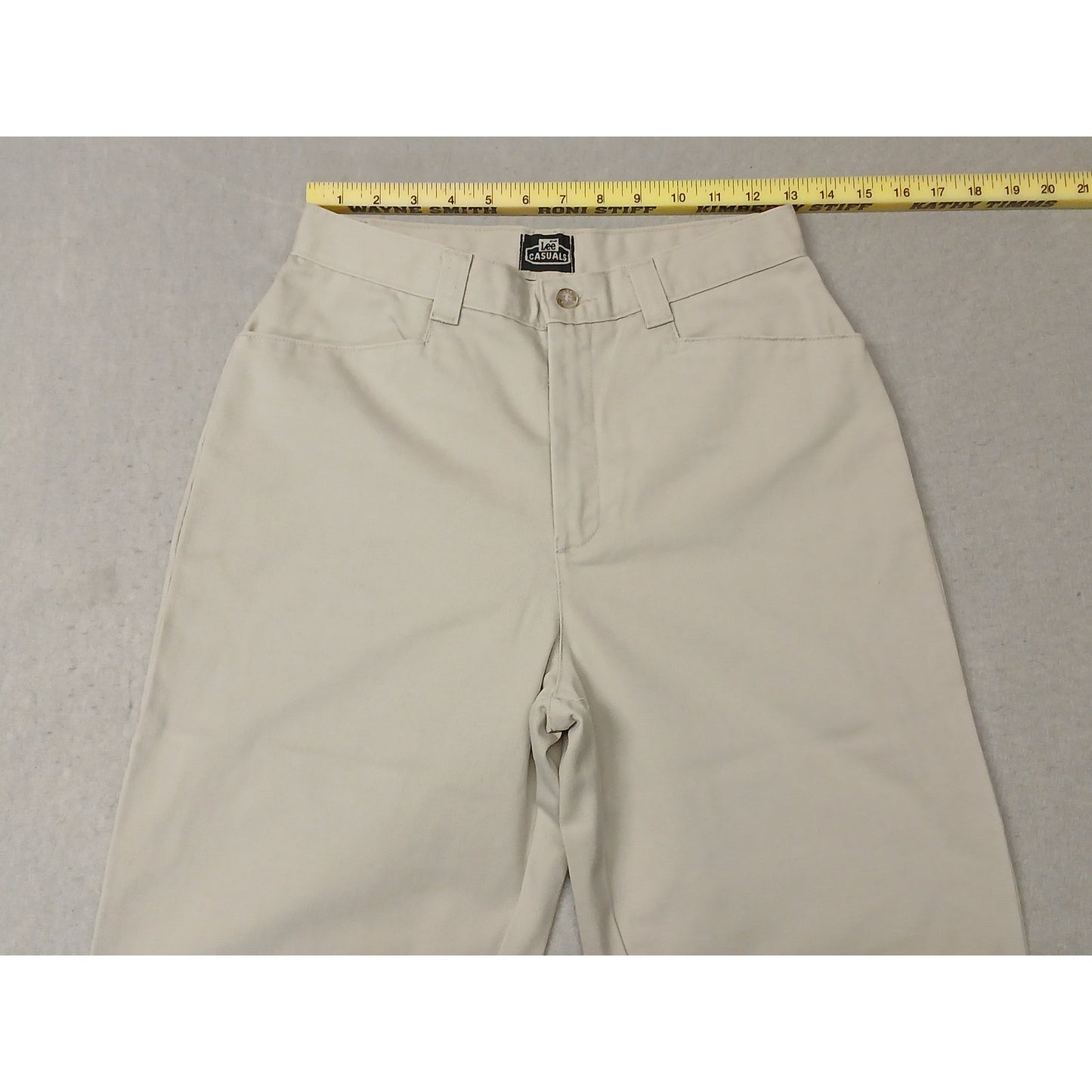 Lee Casuals (8L) Vintage Tapered Leg Beige High Waist Pants