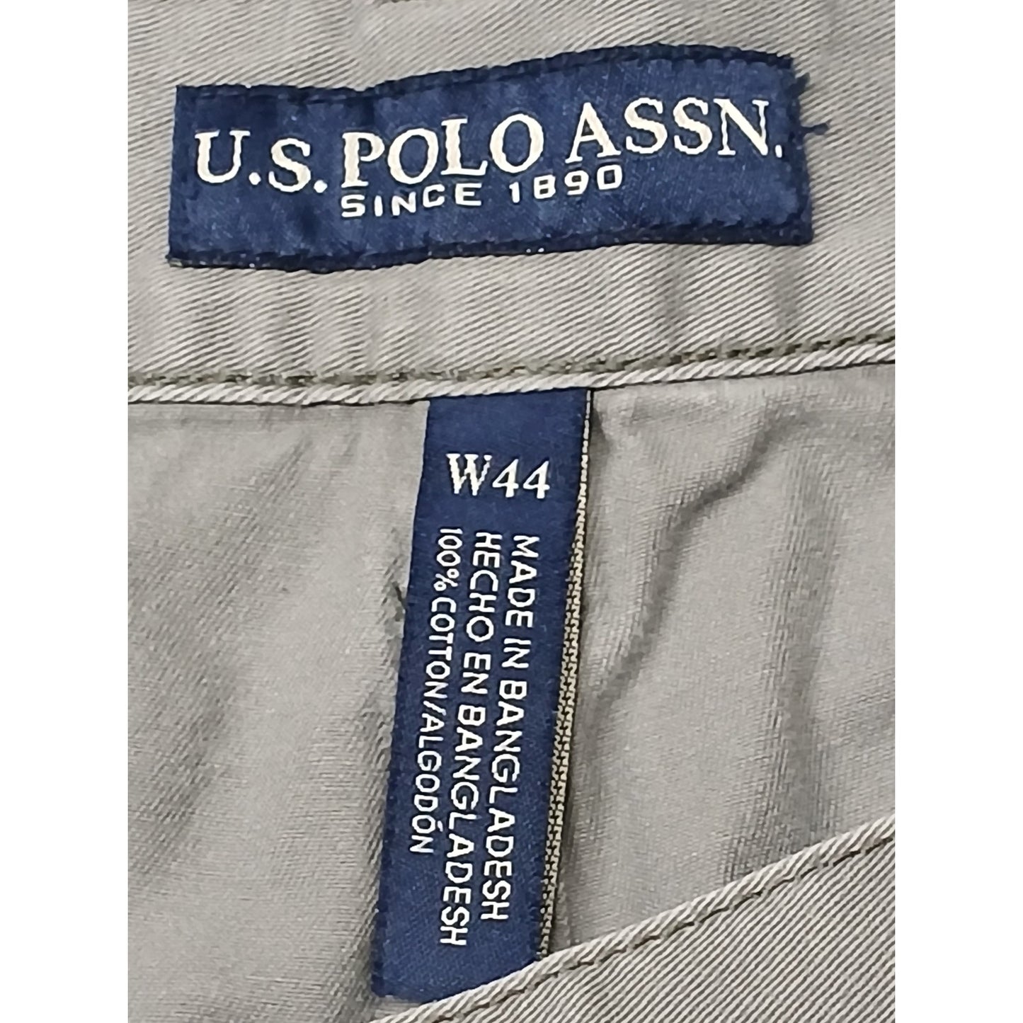 U.S. Polo Assn. (44) Men's Gray Cargo Khaki Relaxed Shorts