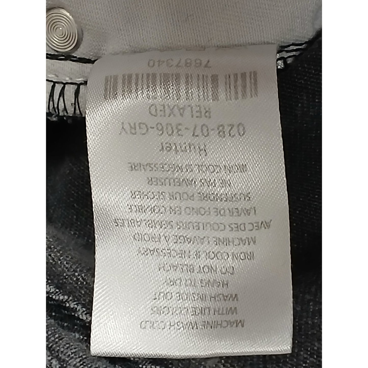 Five Four (34) Black Relaxed Straight Distressed Denim Jeans