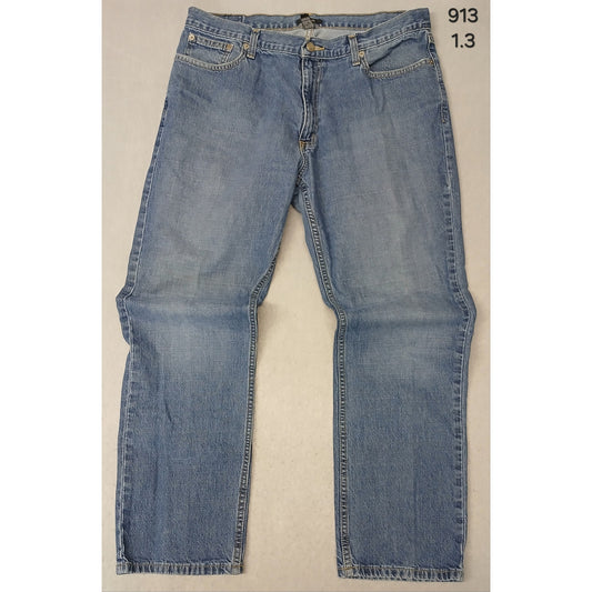 Alfani (34x30) Men's Straight Leg Blue Denim Jeans