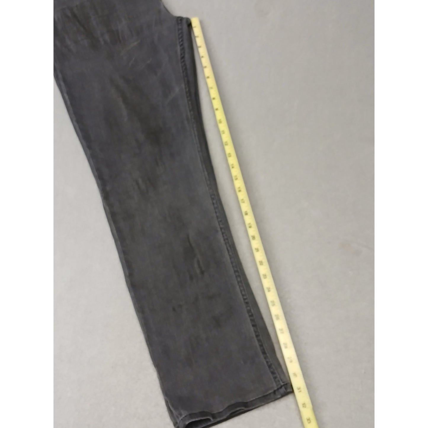 Five Four (34) Black Relaxed Straight Distressed Denim Jeans