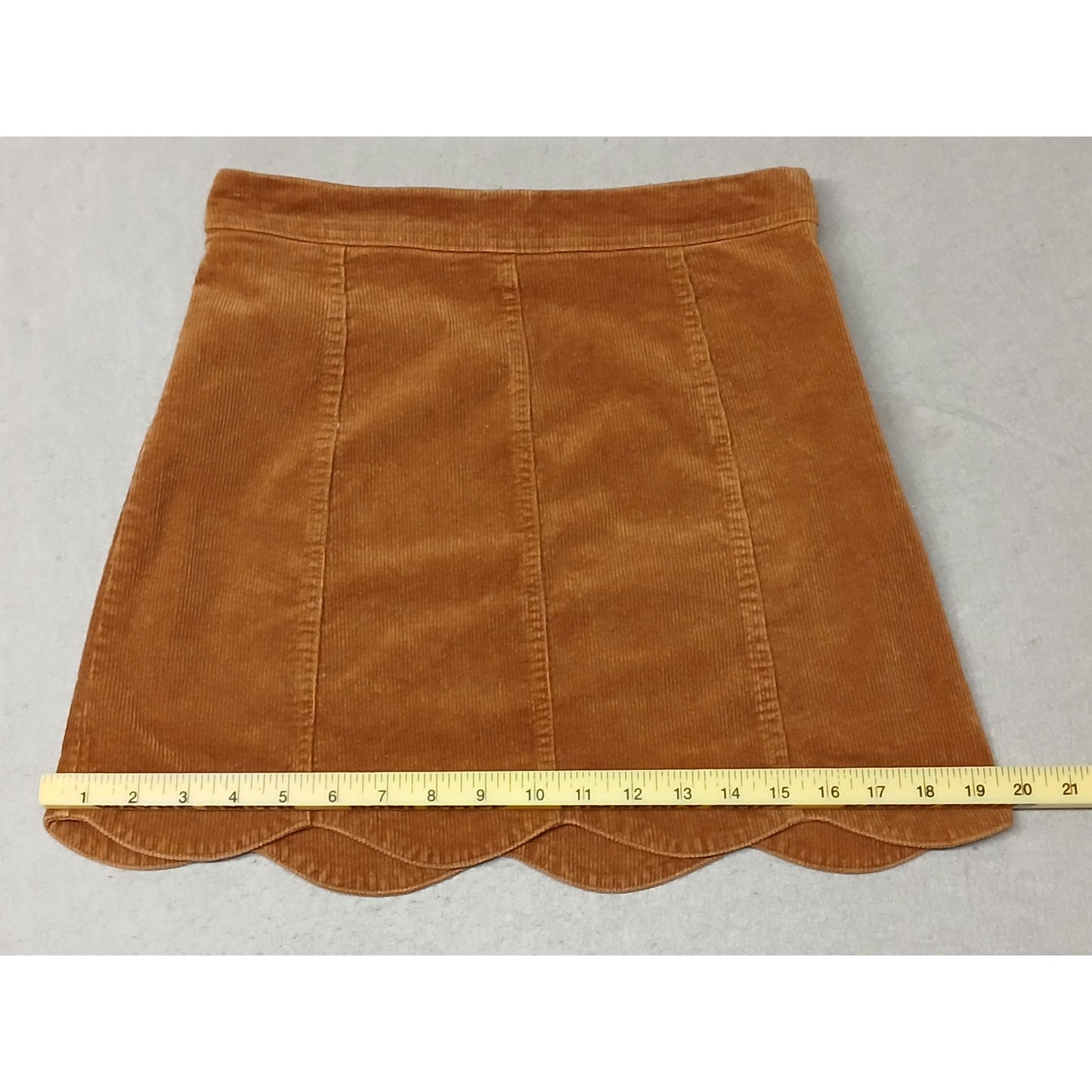 Altar'd State (Small) Caramel Corduroy Mini Skirt
