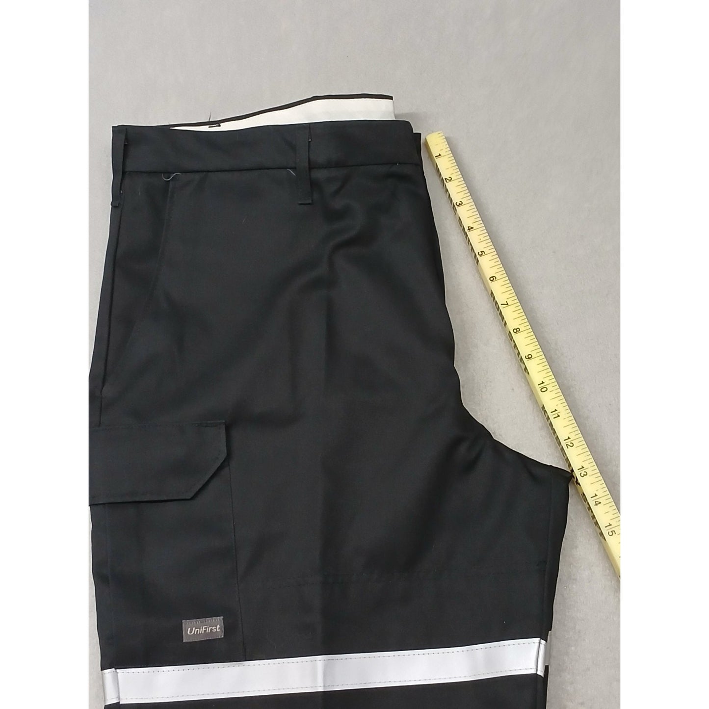 Unifirst (42x32) Men's Black Reflective Straight Cargo Pants