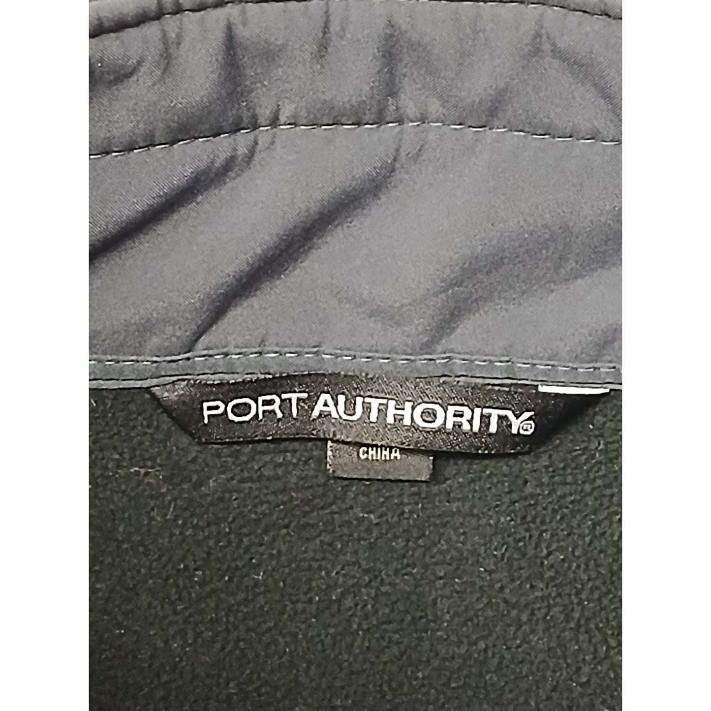 Port Authority (2XL) Gray Polyester Zip Fleece Jacket