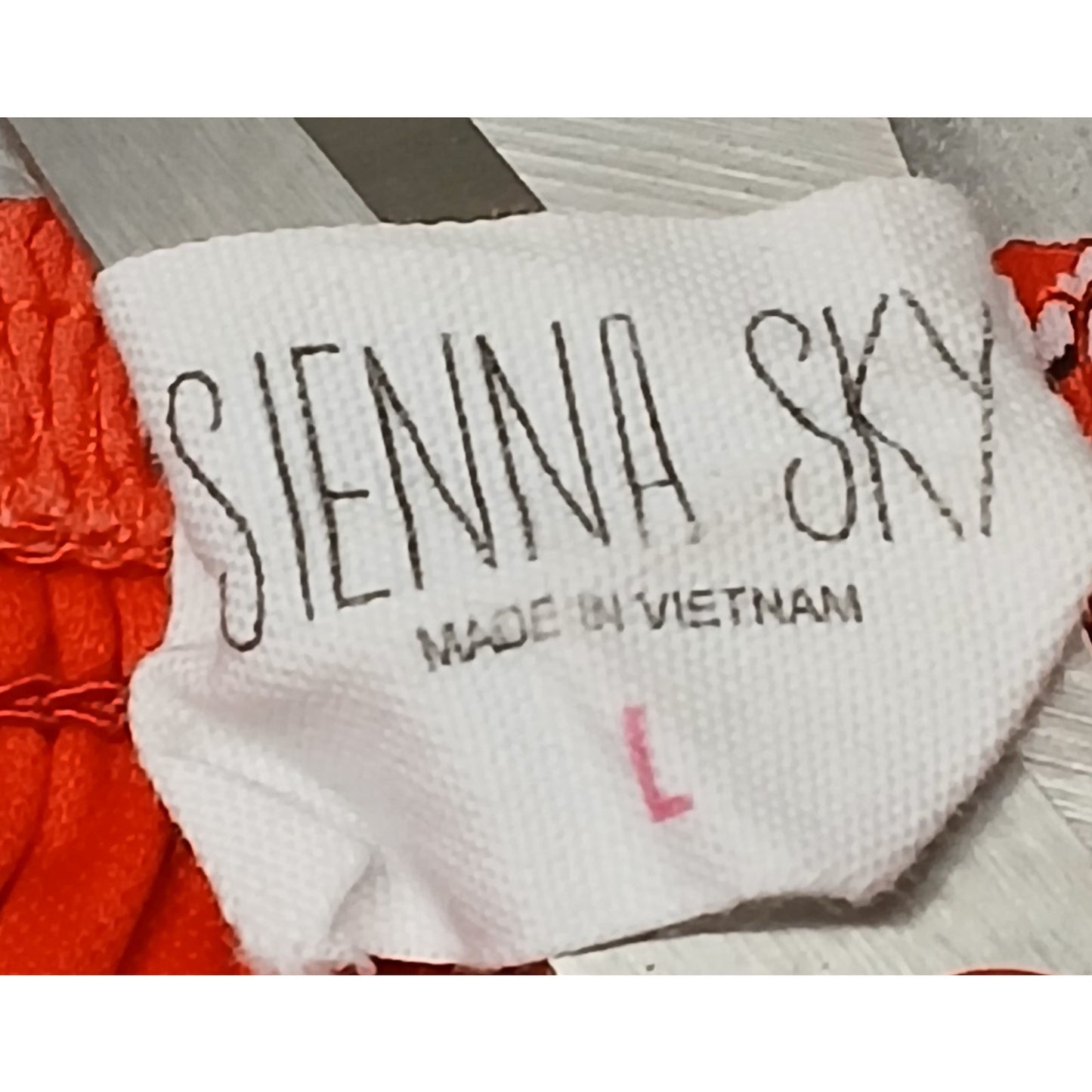 Sienna Sky (Large) Red Floral Ruffle Flowy Boho Shorts
