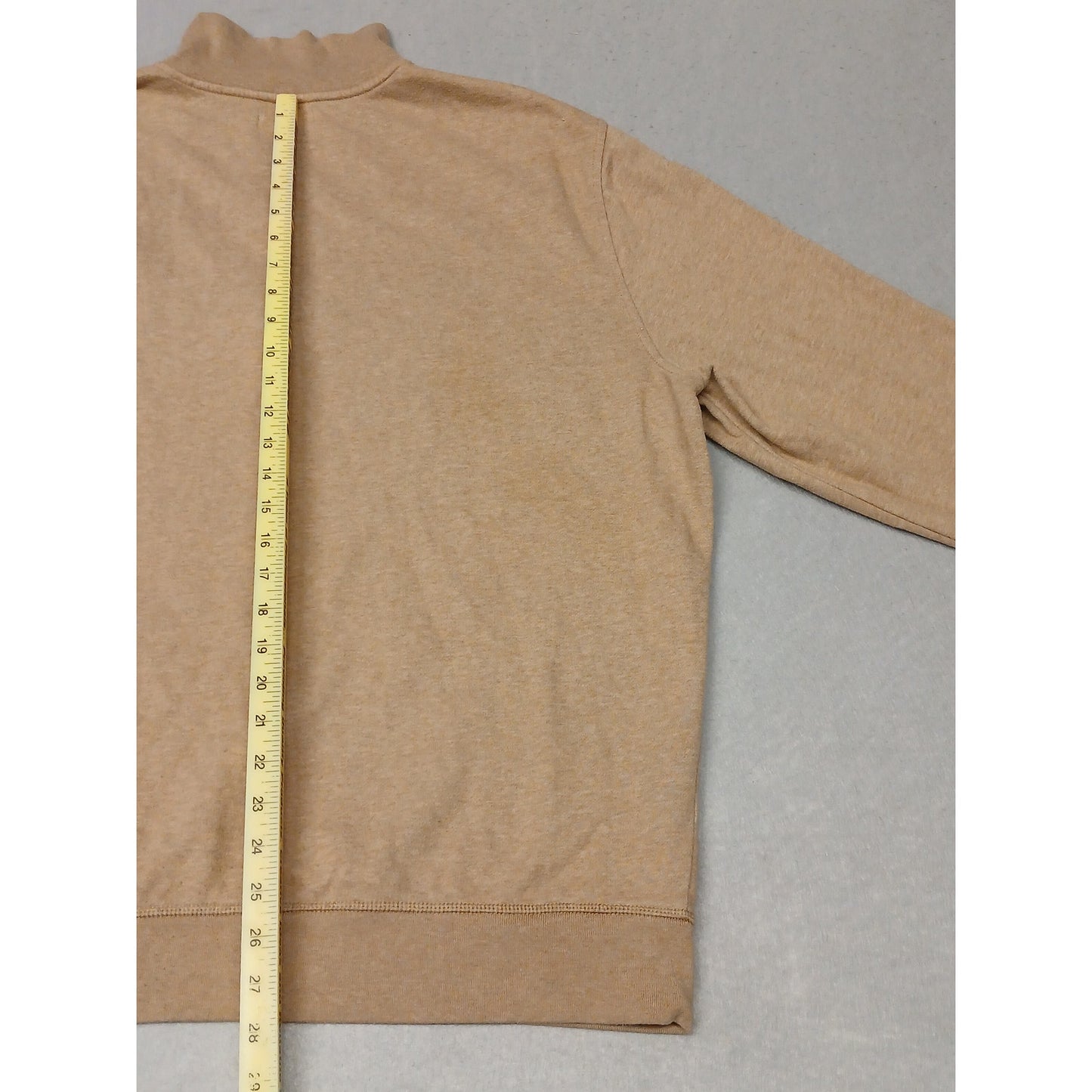 Nautica (2XL) Men's Tan Long Sleeve Zip Pullover Sweatshirt
