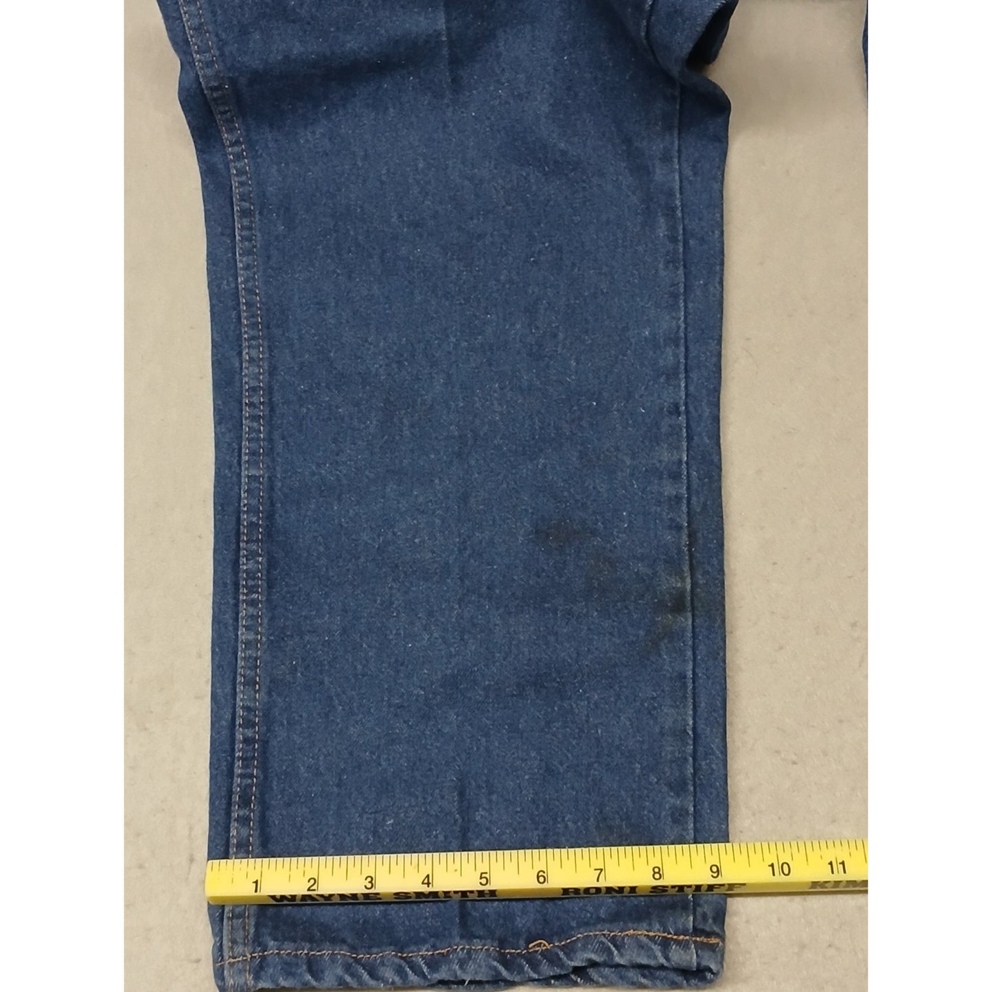 G & K (42x30) Men's Tapered Straight Leg Blue Denim Work Jeans
