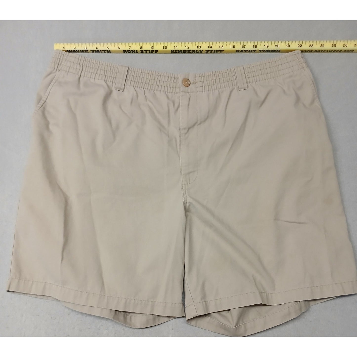 Canyon Ridge (2XL) Men's Beige Khaki Stretch Chino Shorts