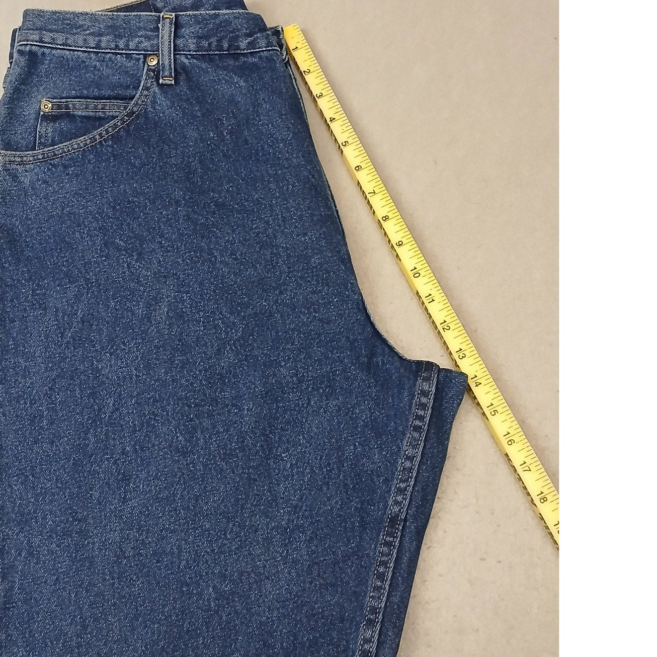Wrangler (40x32) Men's Relaxed Straight Leg Blue Denim Jeans