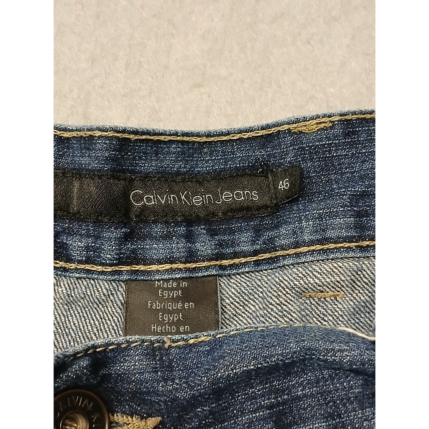 Calvin Kline (46x30) Men's Loose Fit Blue Denim Jeans