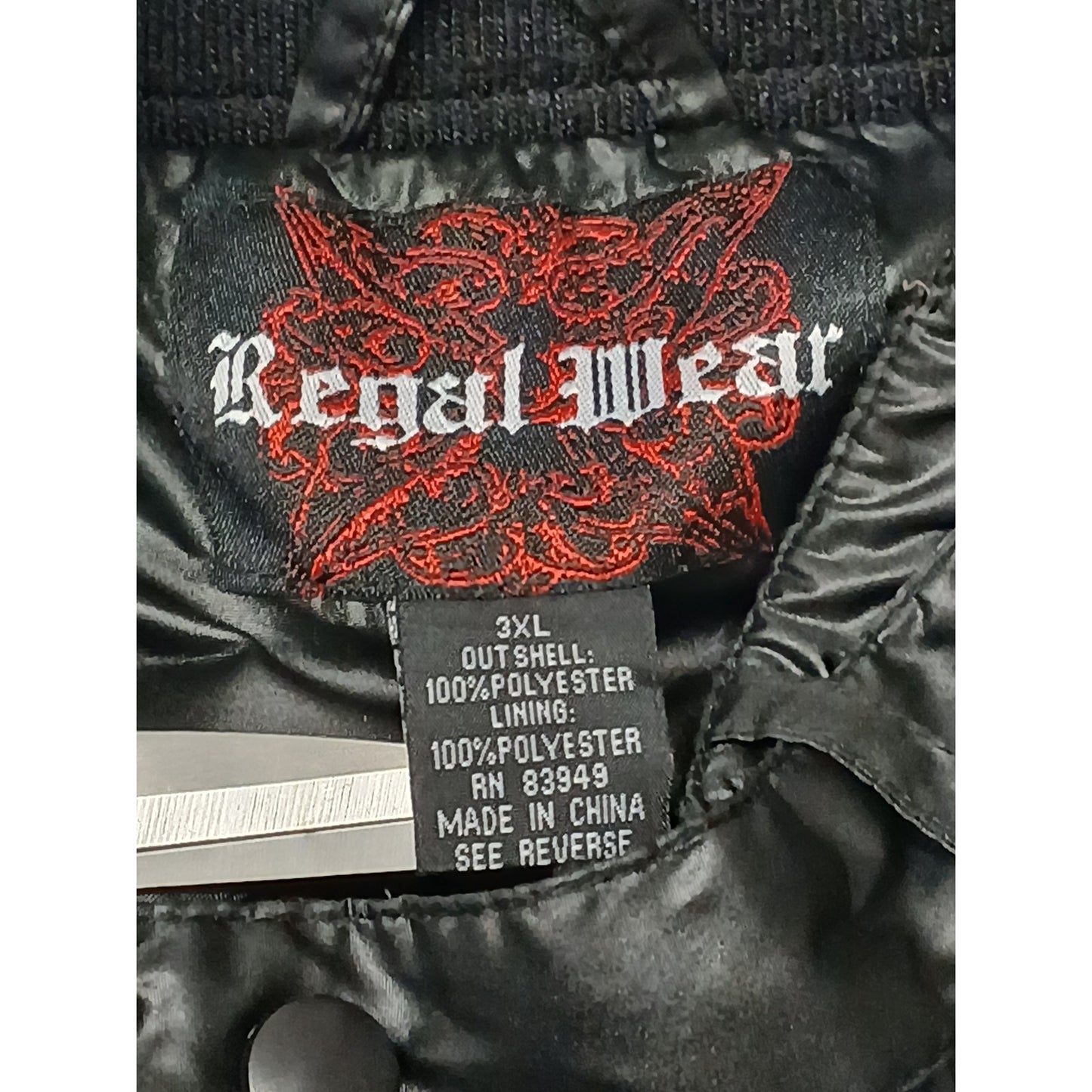 Regal Wear (3XL) Black Vintage Lightweight Bomber Jacket