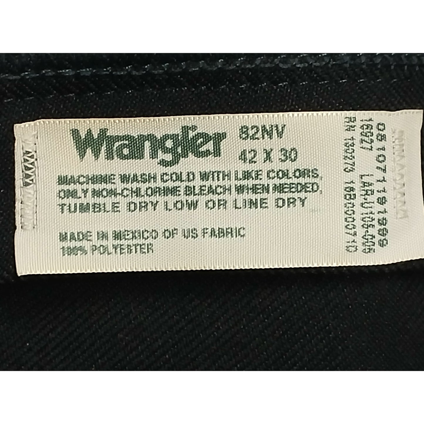 Wrangler 82NV (42x30) Blue Relaxed Straight Stretch Pants