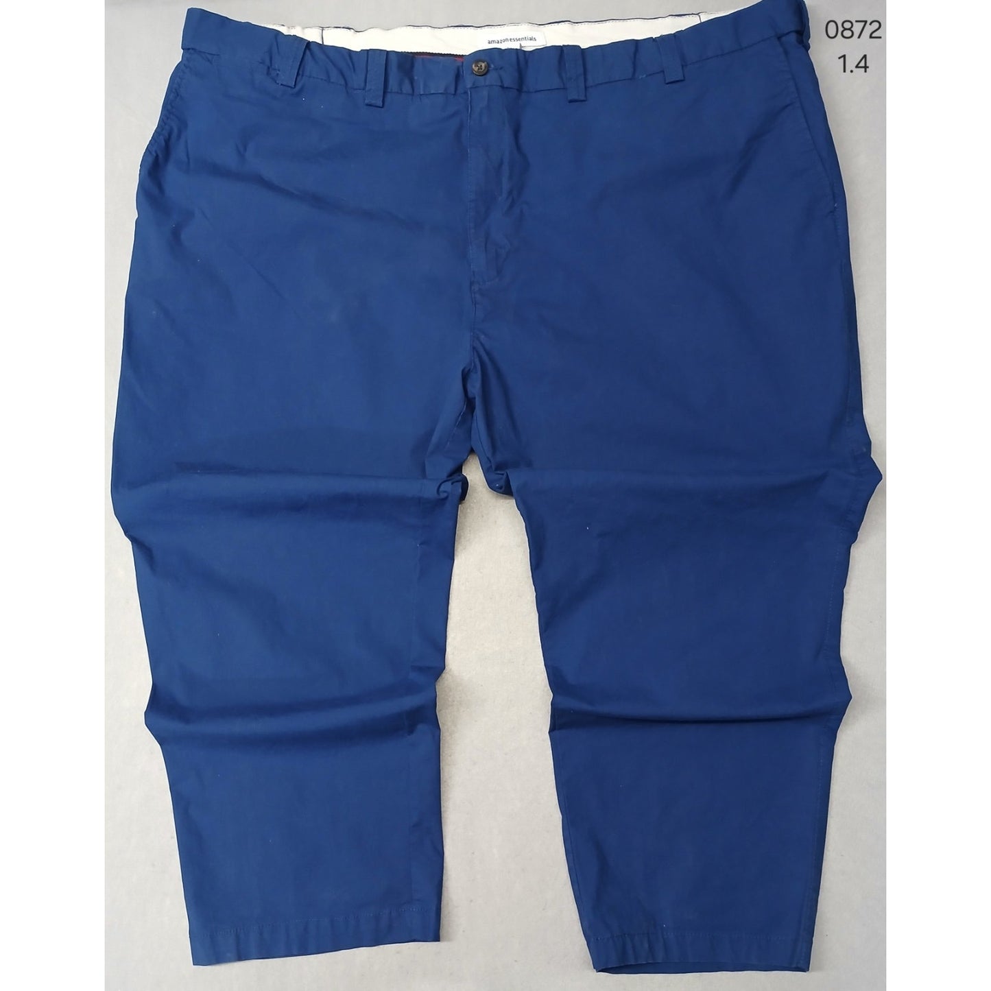Amazon Essentials (58x30) Men's Blue Straight Dri-Fit Trousers
