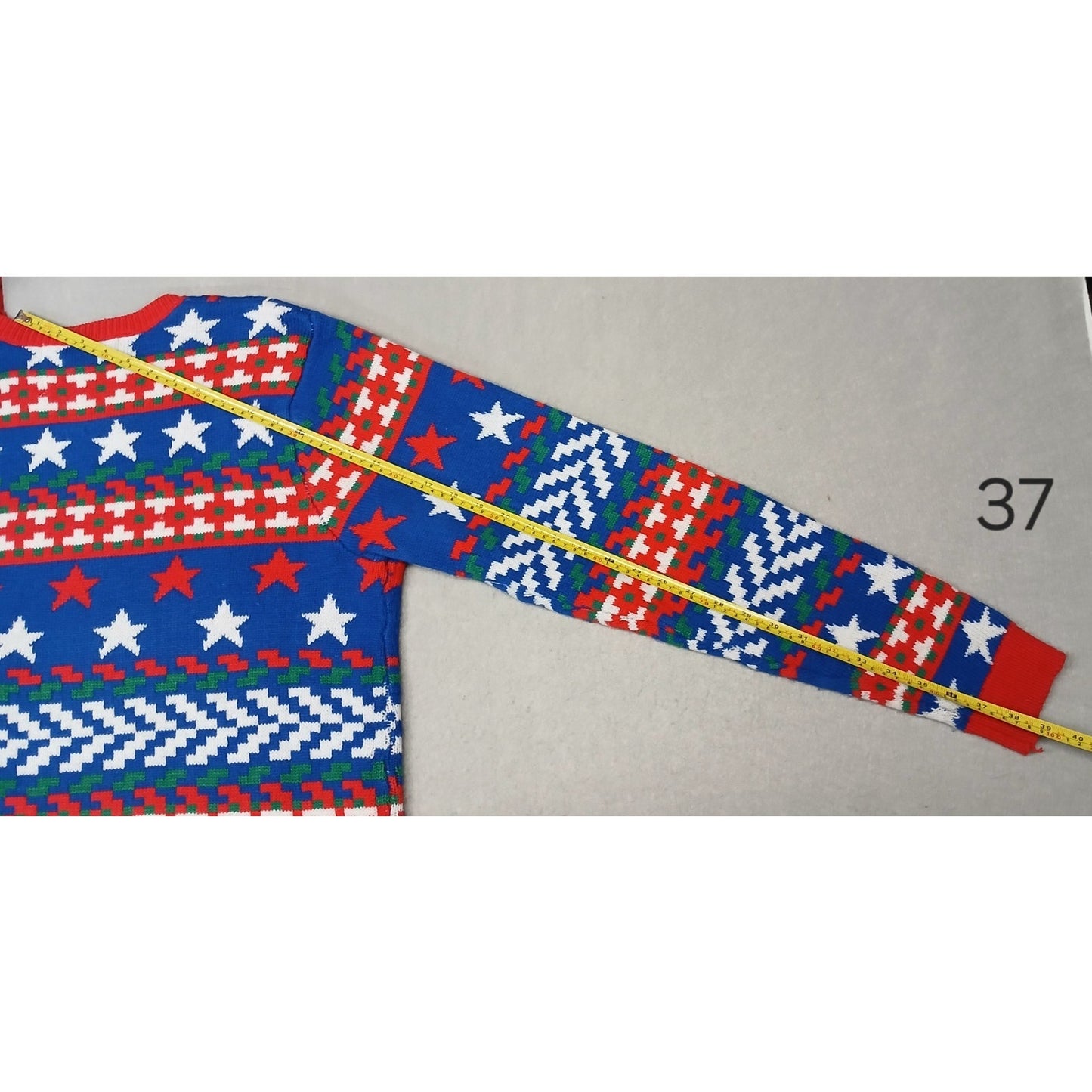 jolly sweaters (Large) Multicolor Crew Neck Knitted Ugly Sweater
