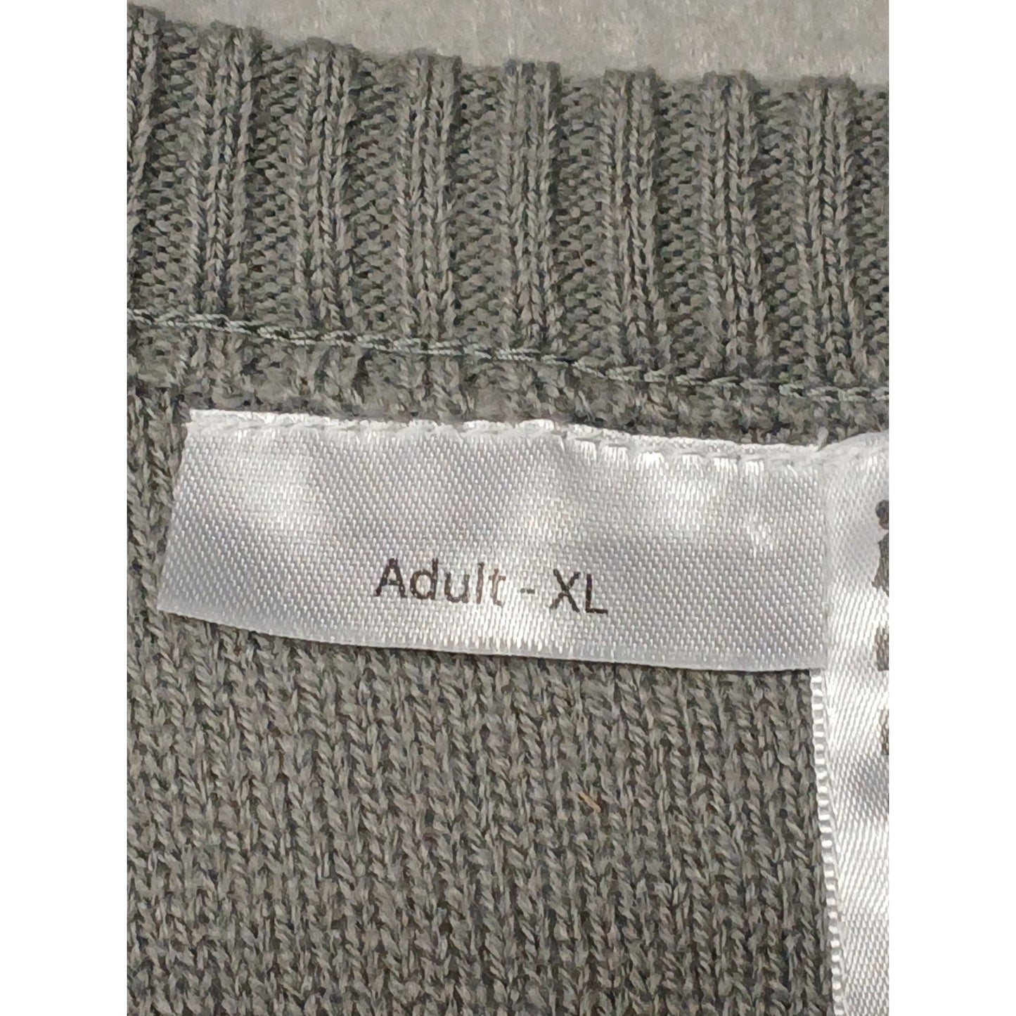 FI (XL) Multicolor Crew Neck Knitted Pullover Xmas Sweater
