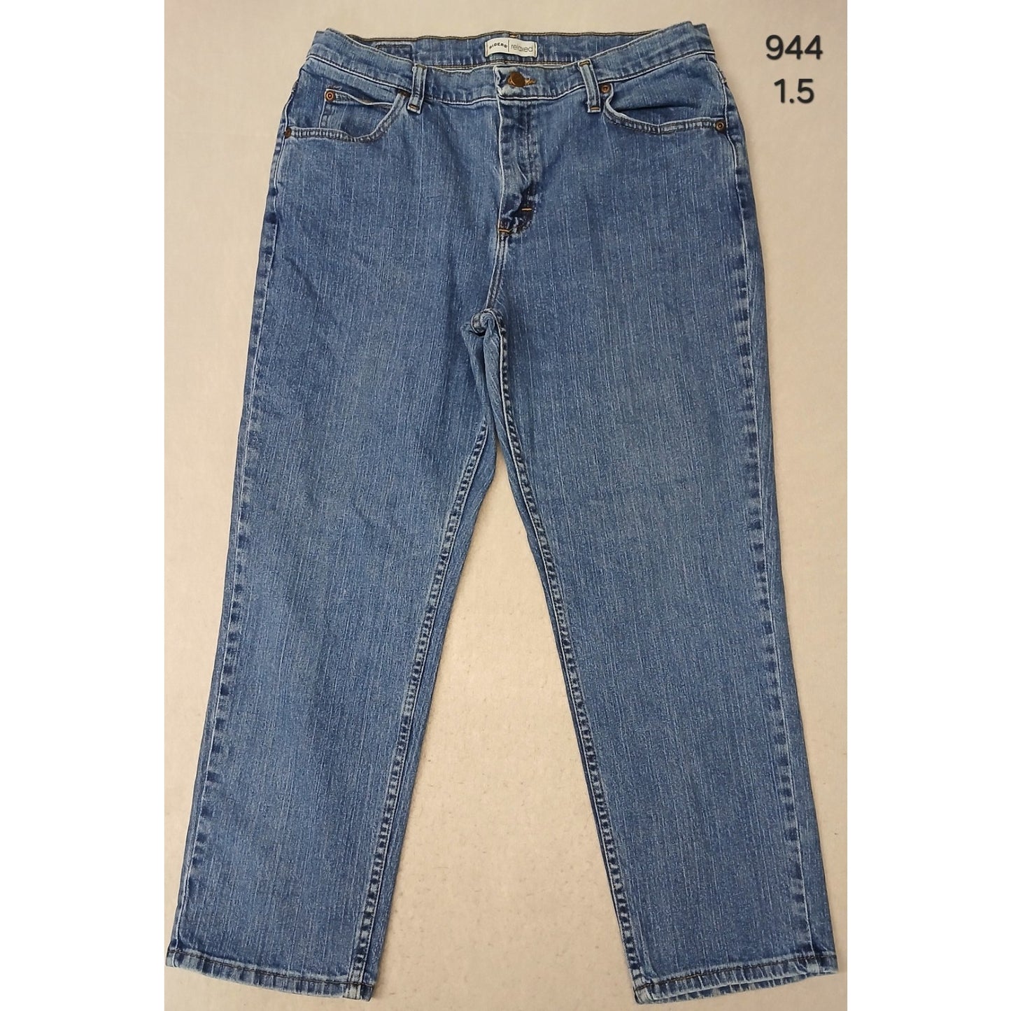 Ryders (14P) women's Relaxed Straight Leg Blue Denim Jeans