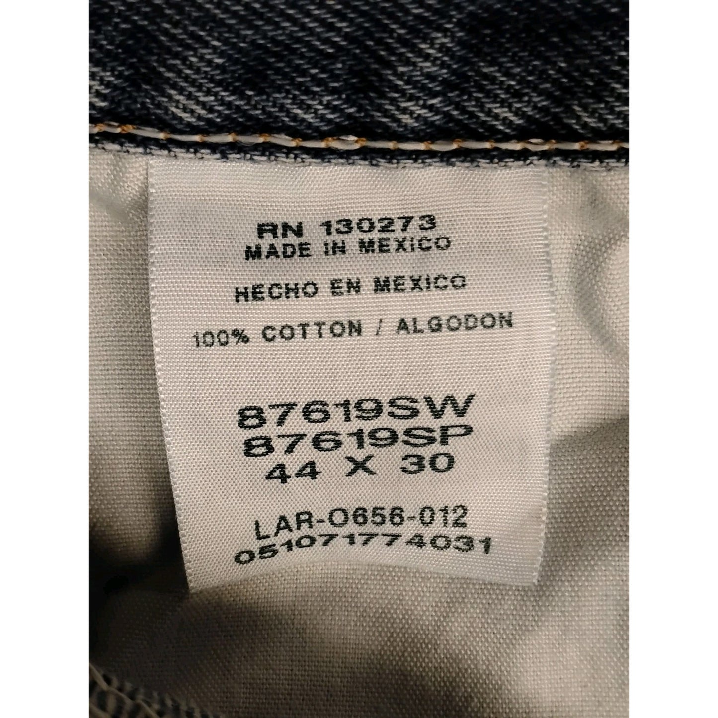 Ruslter (44x30) Men's Straight Blue Denim Jeans