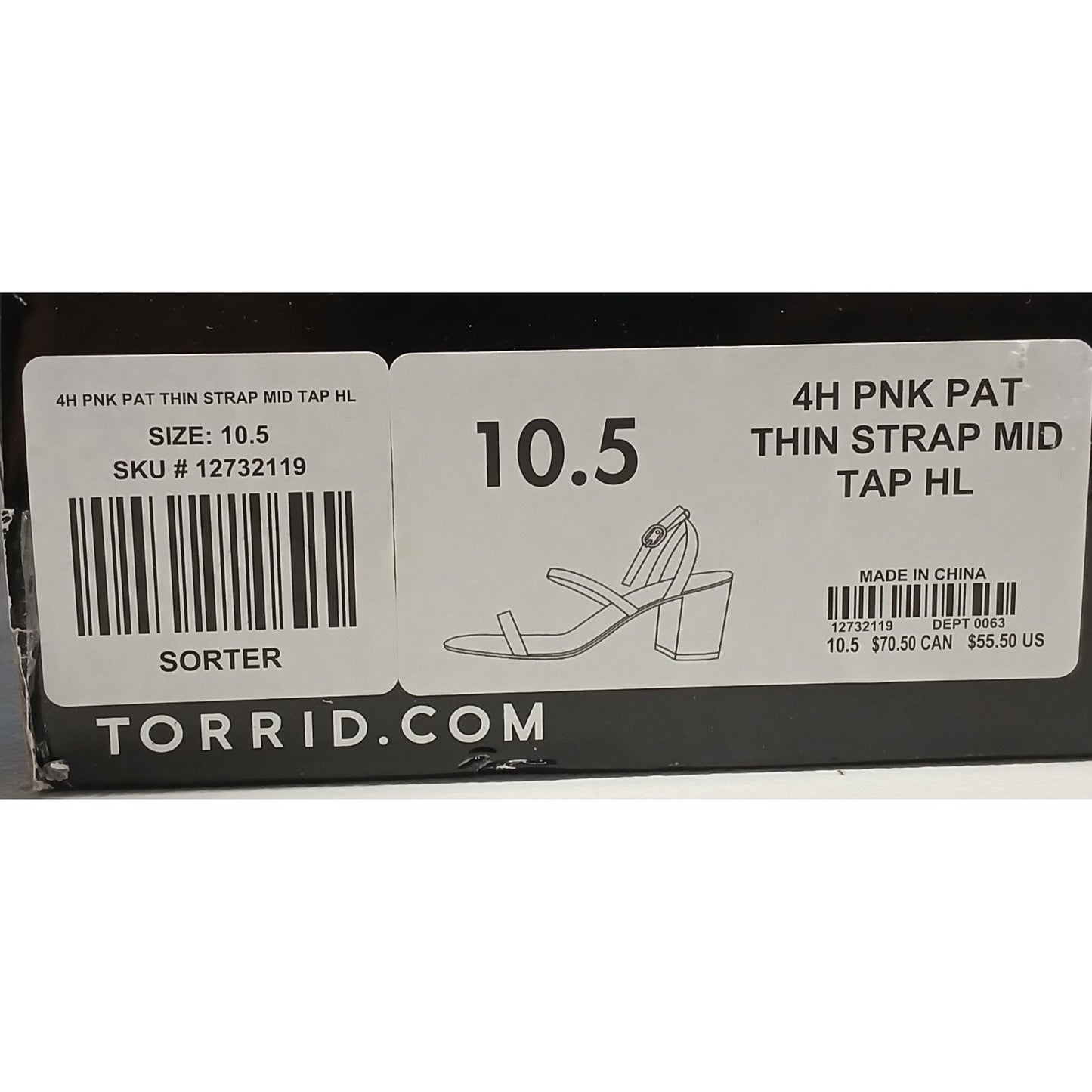 Torrid (10.5) Women's Hot Pink Strap Mid Tap Heels