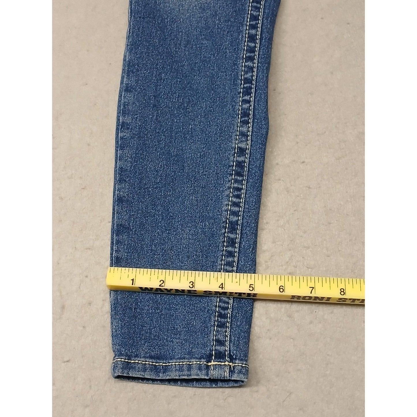 Gemma Rae (7/28) Women's Gem Skinny Straight Fit Blue Denim Jeans