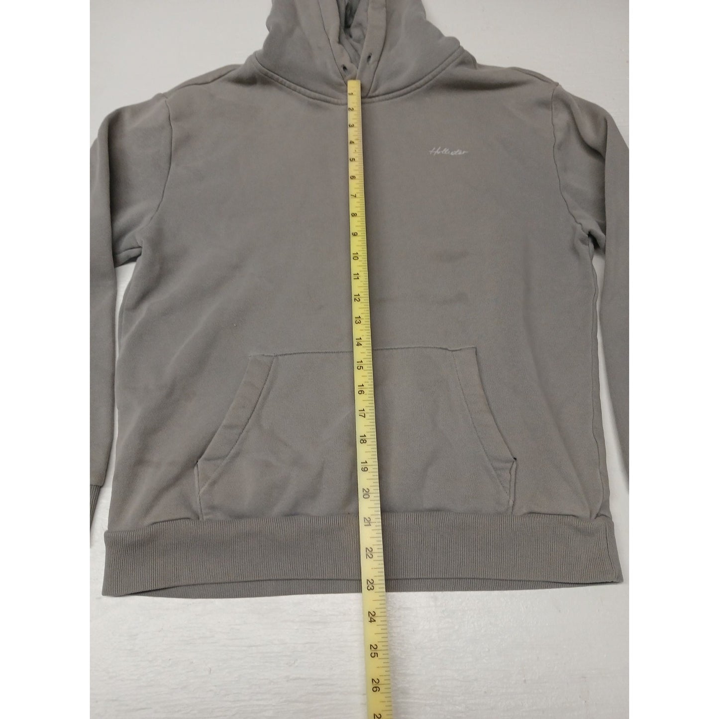 Hollister (Medium) Men's Gray Relaxed Fit Hoodie Sweatshirt