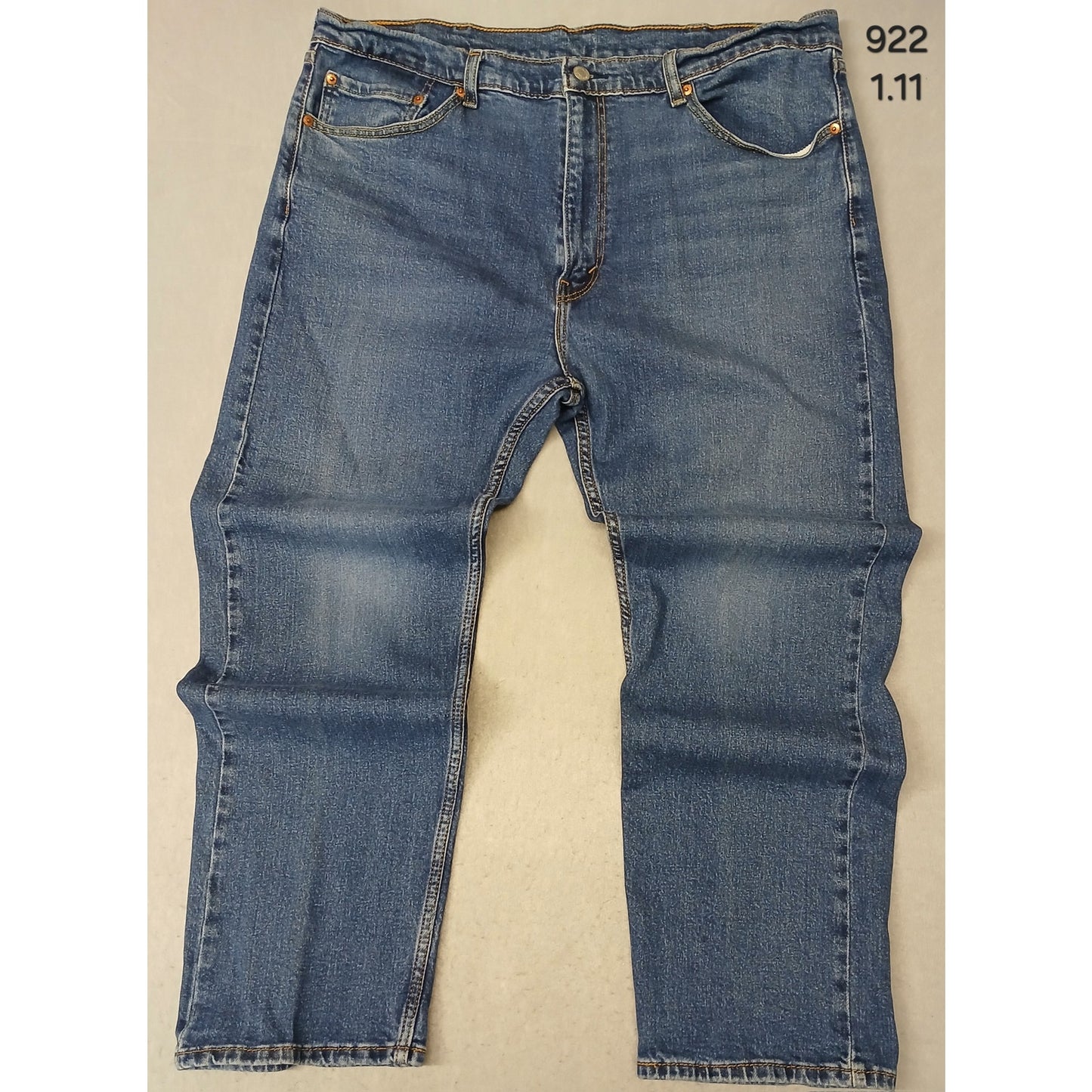 Levi's 505 (40x30) Men's Straight Leg Blue Denim Jeans