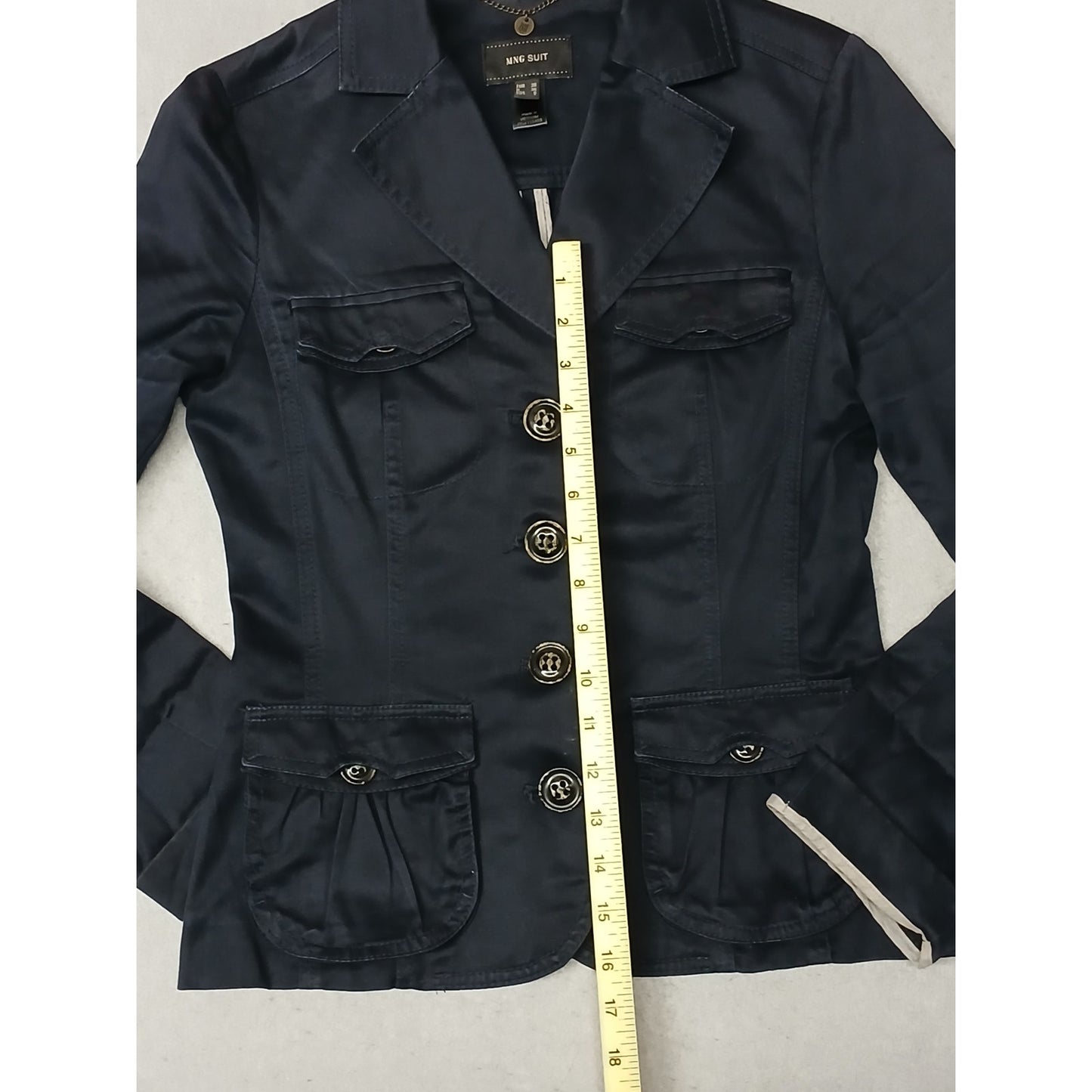 MNG Suit (6) Navy Blue Single Breasted Jacket