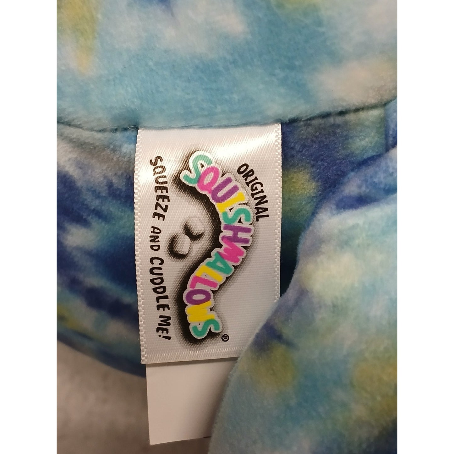 Squishmallow 20" Blue Tie Dye Luther The Shark Plush