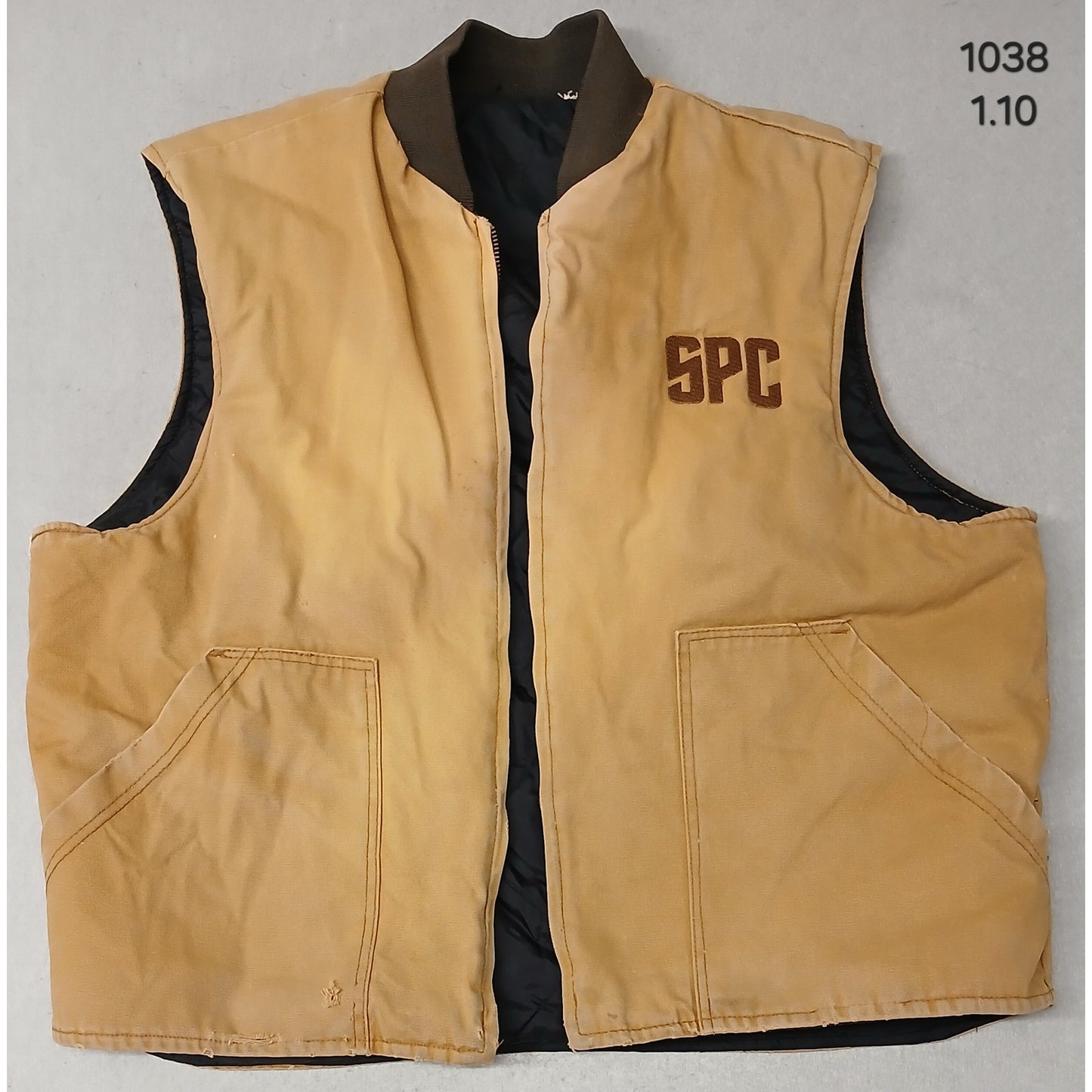 Carhartt (21x 25") Vintage Tan Arctic-Weight Duck Vest