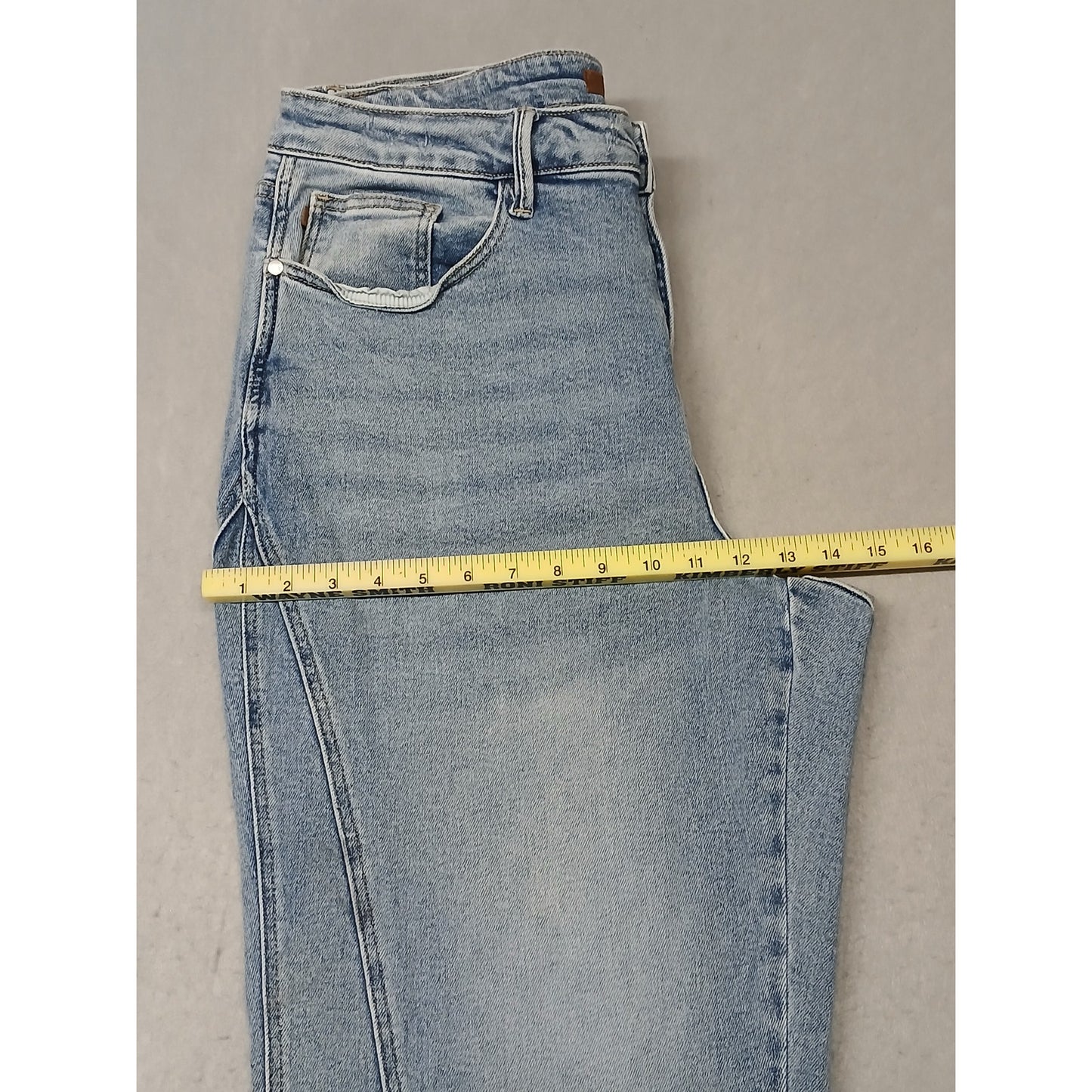 Judy Blue (18W) Women's Baggy Boot Cut Blue Denim Jeans