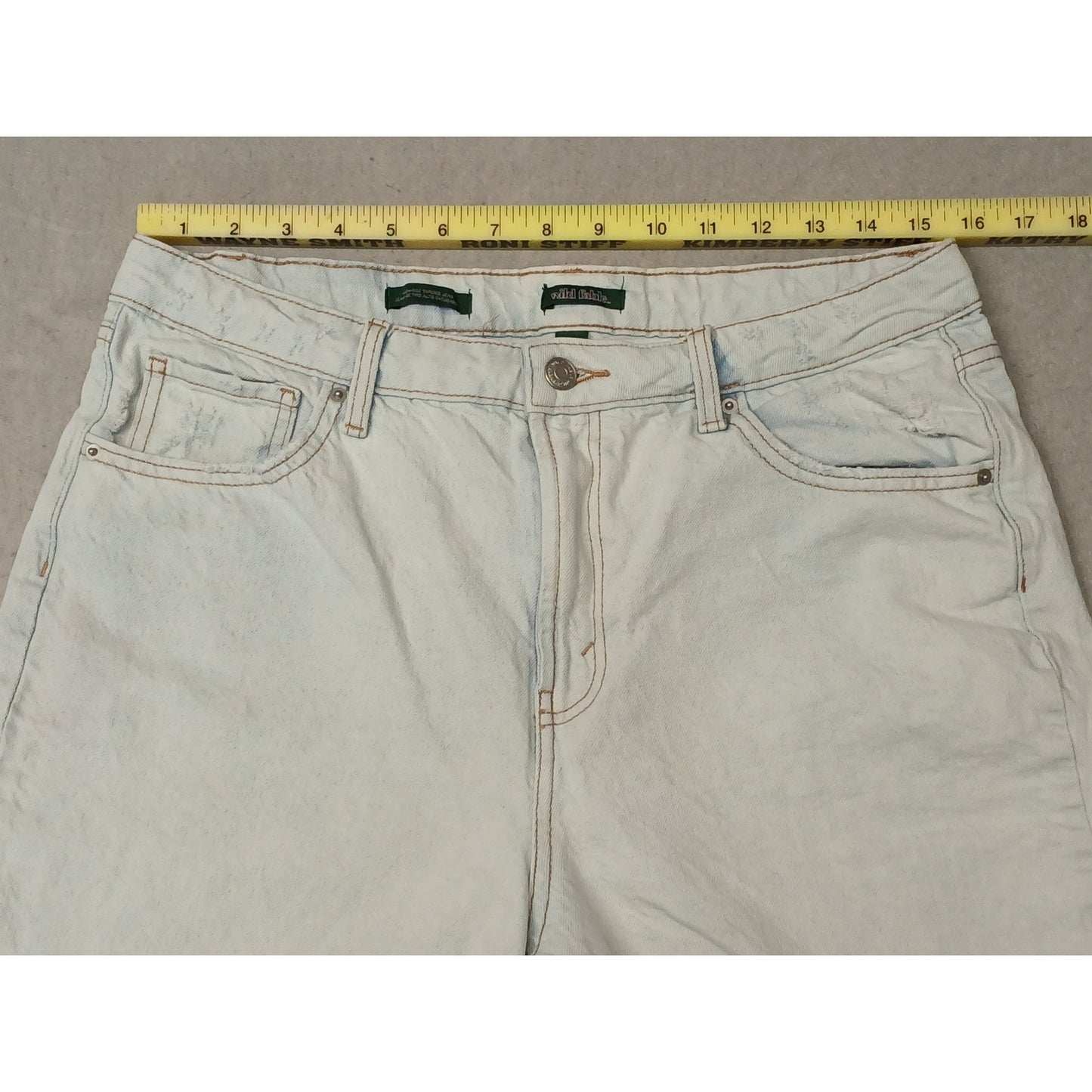 Wild Fable (12) Women's High Rise Tapered Leg Denim Jeans