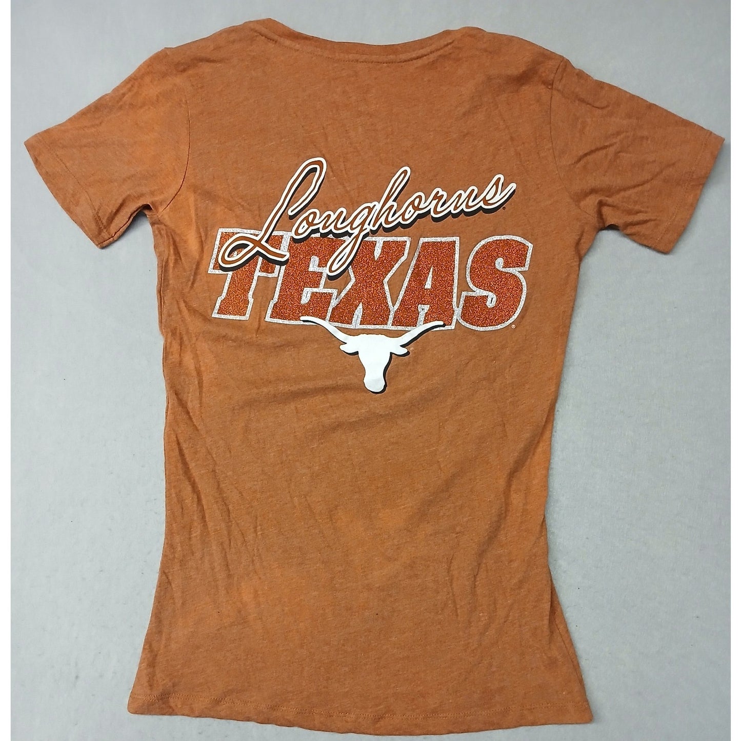 Pressbox (XLarge) Women's Orange Texas Longhorn V-Neck Tee Shirt