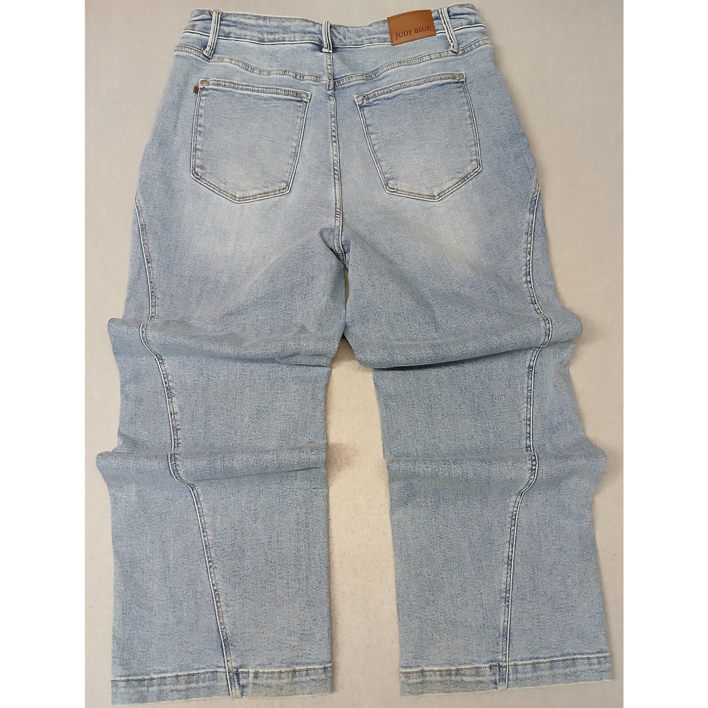 Judy Blue (18W) Women's Baggy Boot Cut Blue Denim Jeans