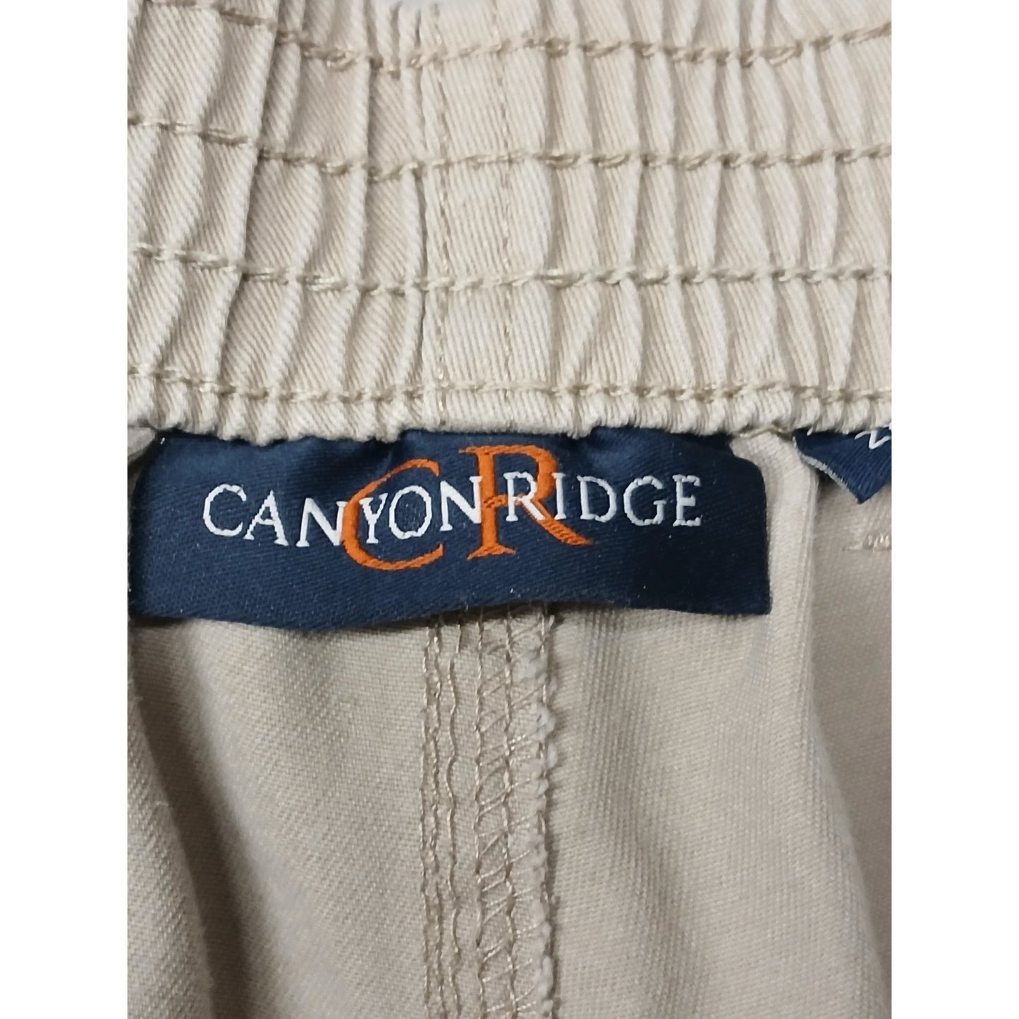 Canyon Ridge (2XL) Men's Beige Khaki Stretch Chino Shorts