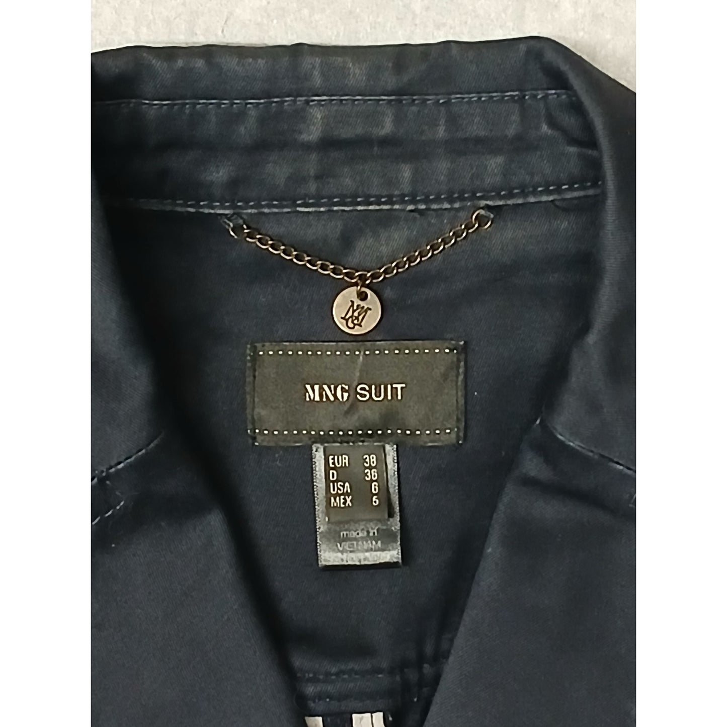 MNG Suit (6) Navy Blue Single Breasted Jacket