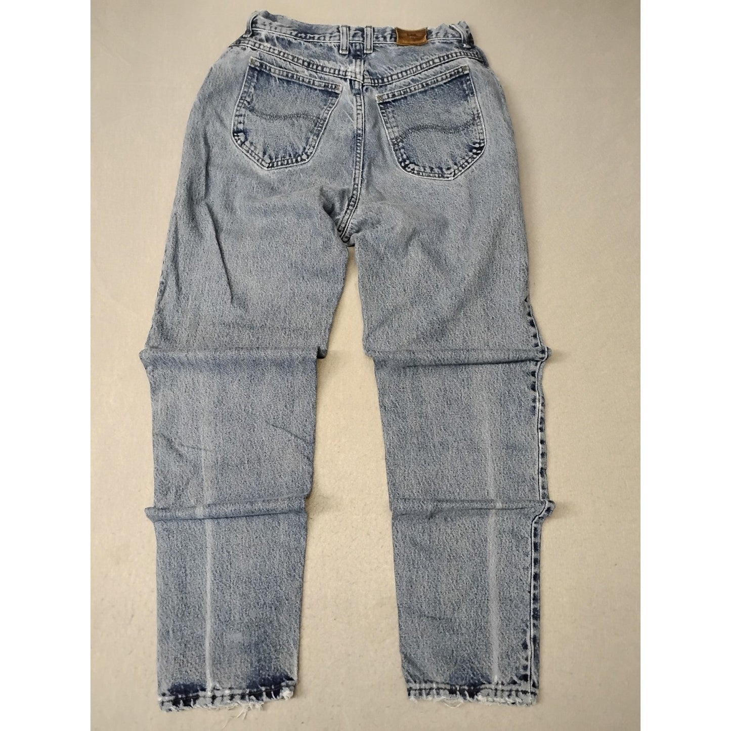 Lees (10) Women's Vintage High Rise Straight Blue Denim Jeans