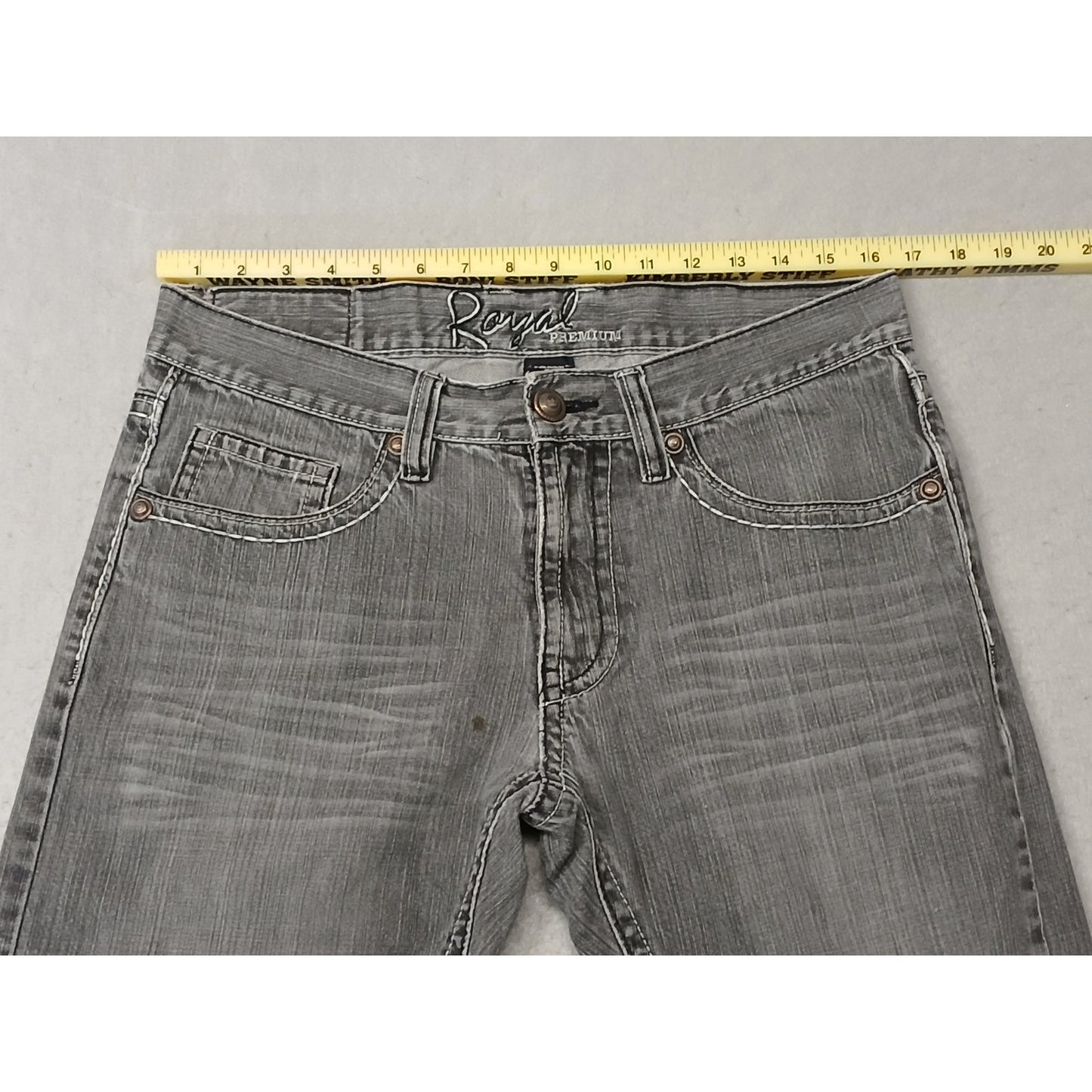 Royal (32x30) Mens Gray Straight Boot Cut Denim Jeans