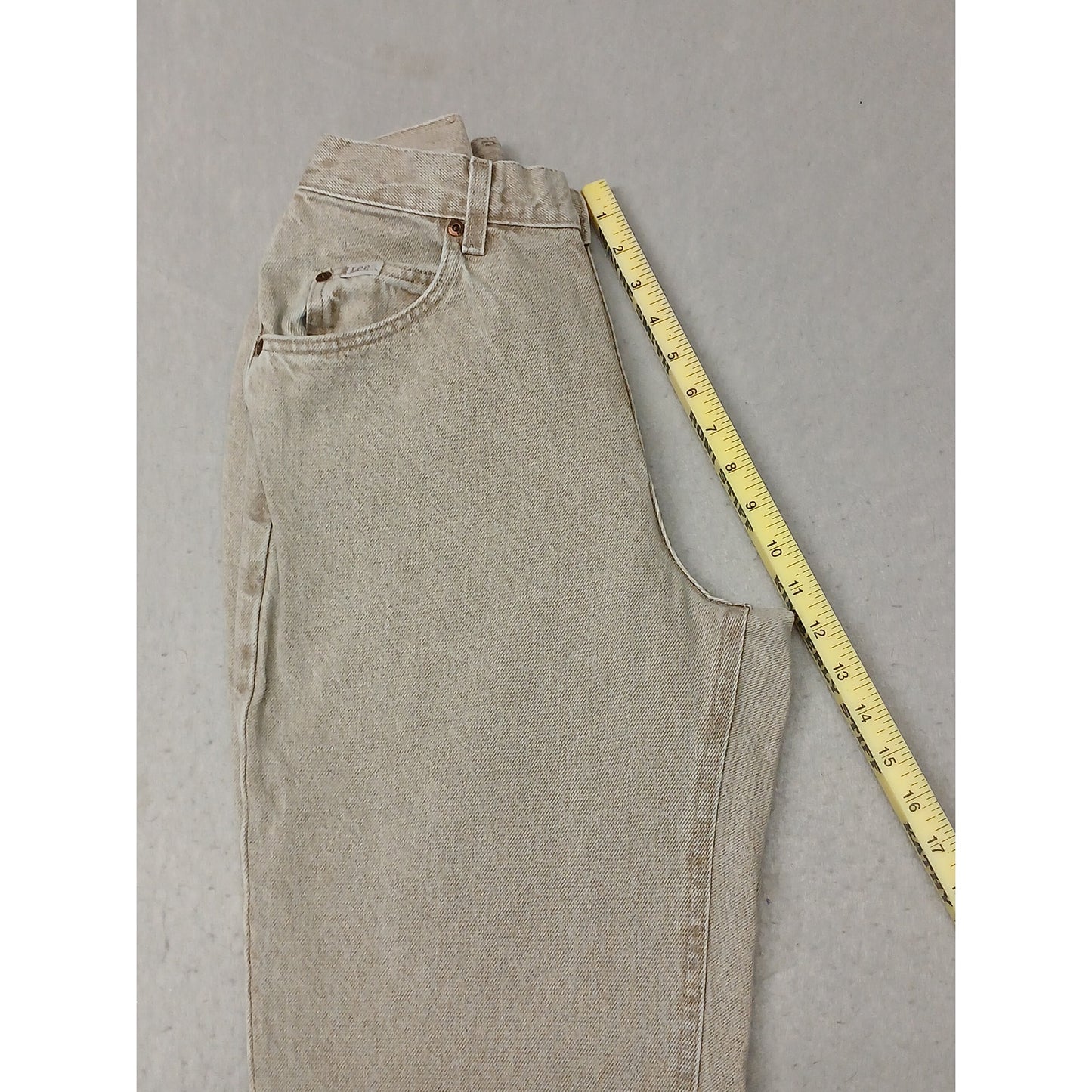 Lee (8L) Vintage High Rise Straight Tan Denim Jeans