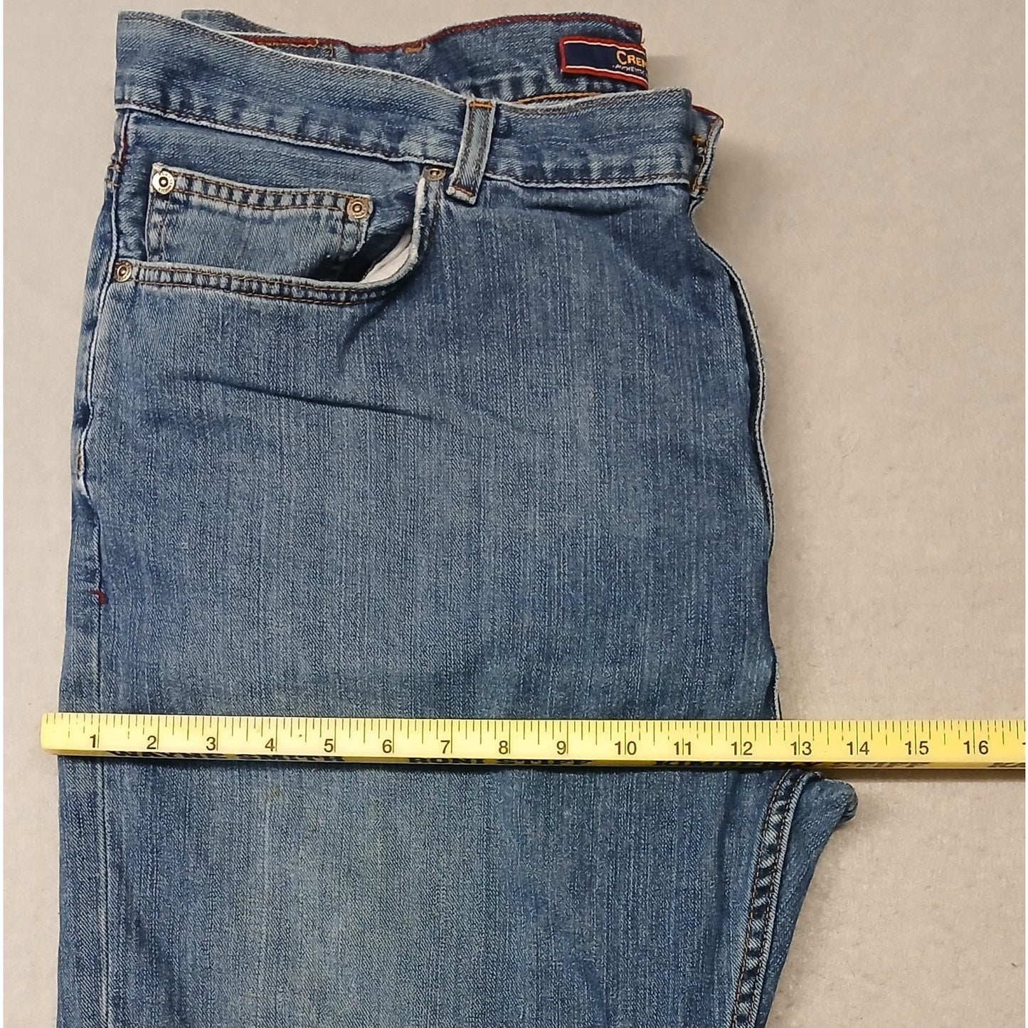 Cremieux (42x28) Men's Relaxed Straight Fit Blue Denim Jeans