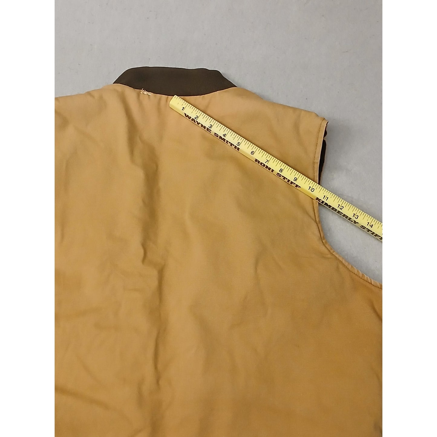 Carhartt (21x 25") Vintage Tan Arctic-Weight Duck Vest