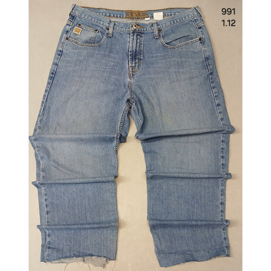 Cinche (38x36) Baggy Straight Boot Cut Blue Denim Jeans