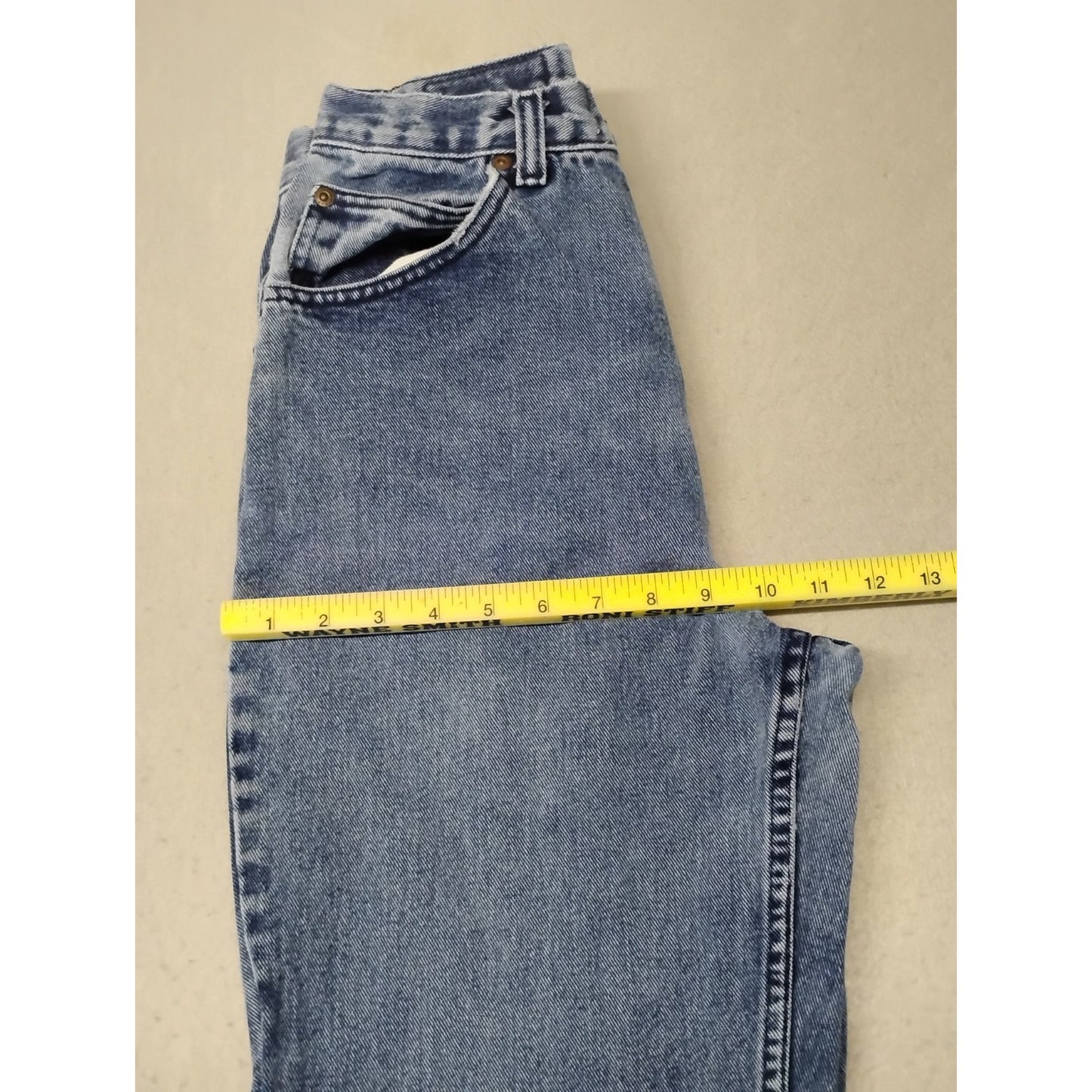Saint Johns Bay (8) Womens Vintage Straight Blue Denim Jeans