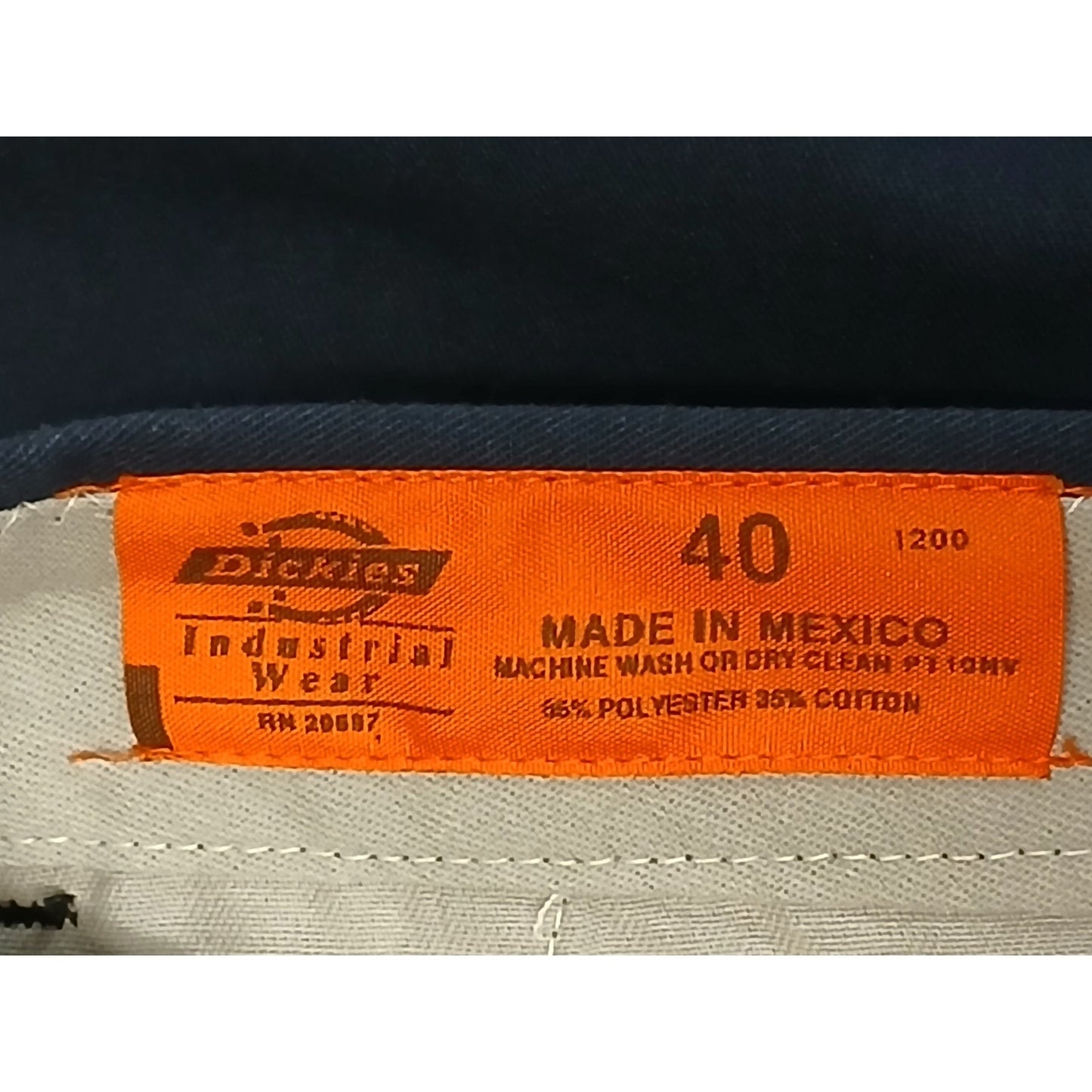 Dickie's (40) Men's Blue Cargo Khaki Straight Leg Pants