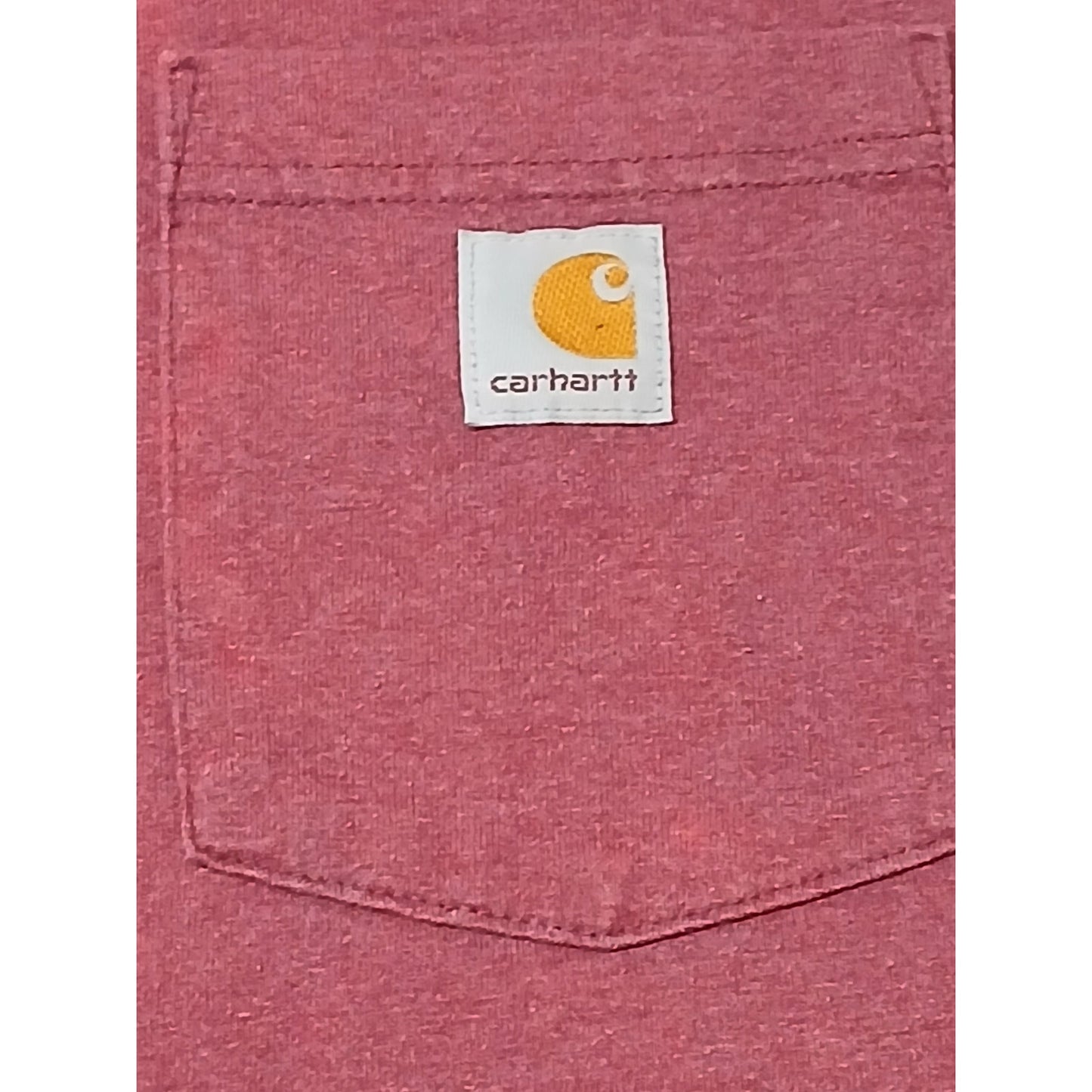 Carhartt K87 (Medium) Burgundy Pocket Short Sleeve TShirt