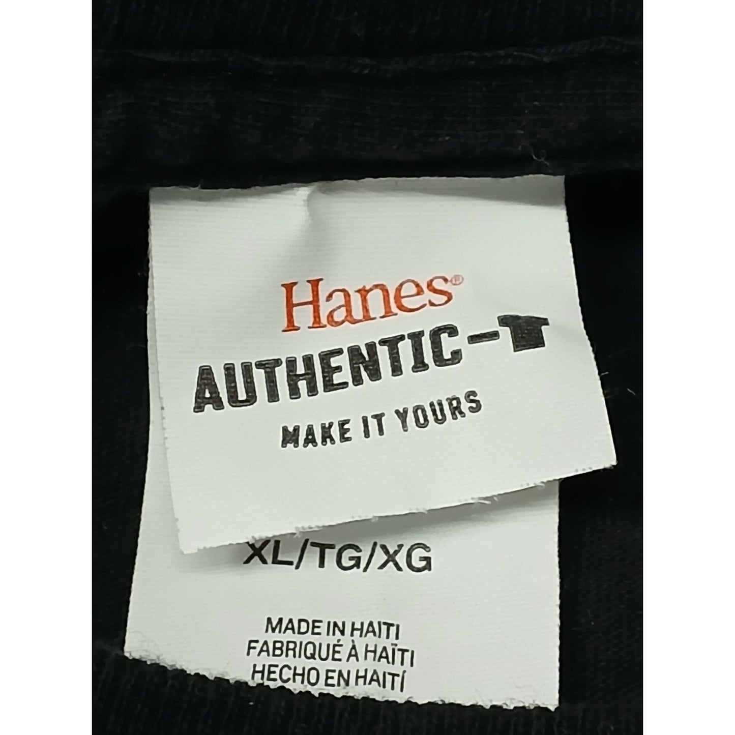 Hanes (XL) Black Honda Logo Short Sleeve Crew Neck Tee Shirt