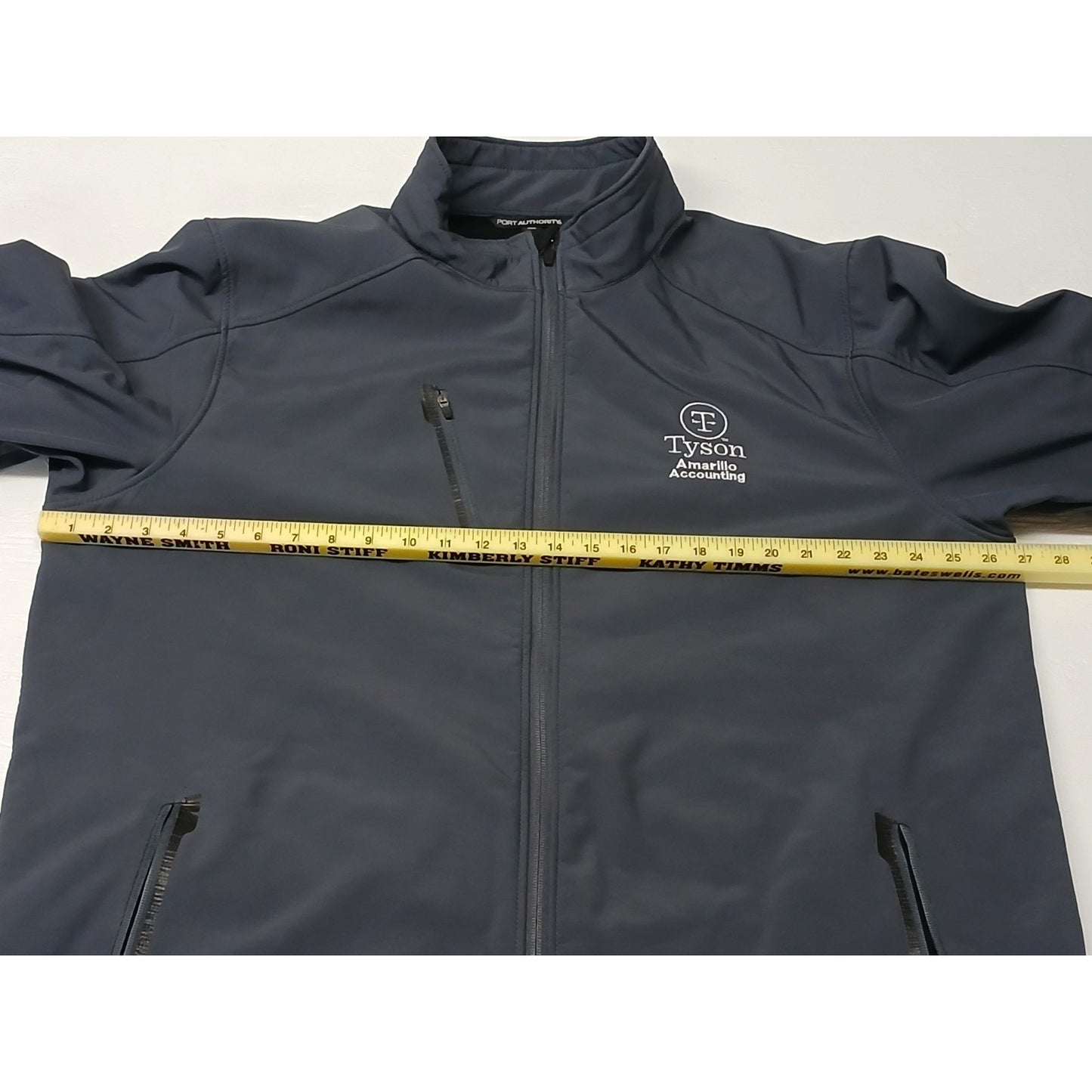 Port Authority (2XL) Gray Polyester Zip Fleece Jacket