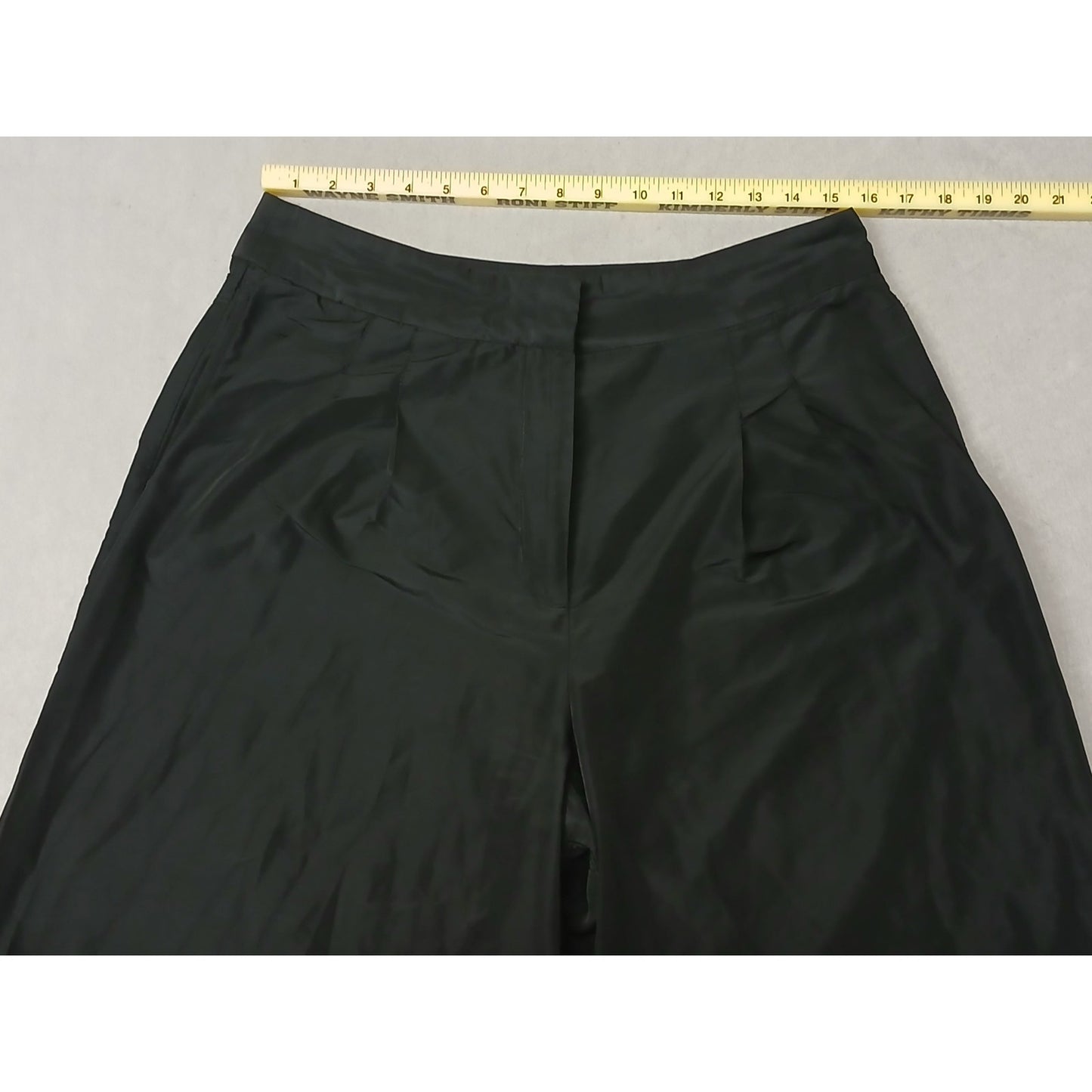 Zara (XL) Black High Waisted Parachute Synthetic Trousers
