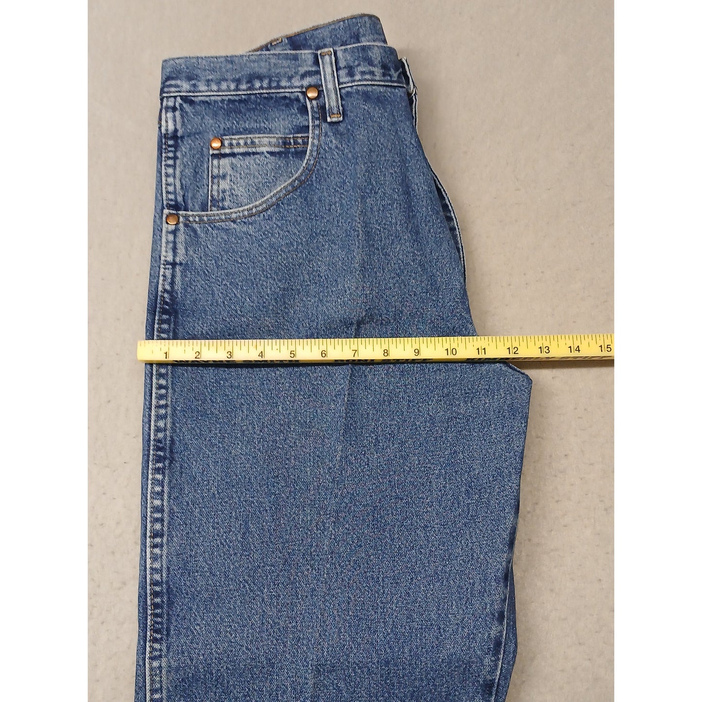 Wrangler (36x38) Cowboy Cut Straight Leg Blue Denim Jeans