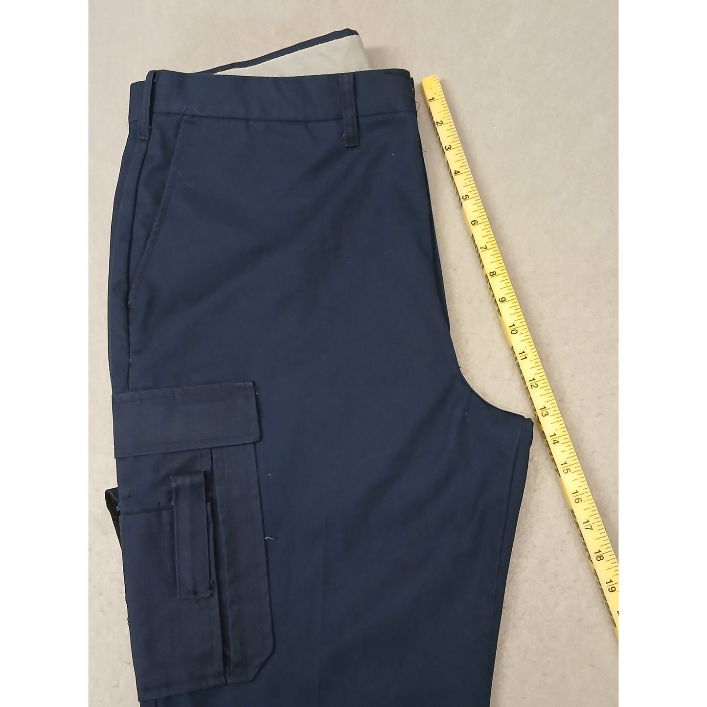 Dickie's (40) Men's Blue Cargo Khaki Straight Leg Pants