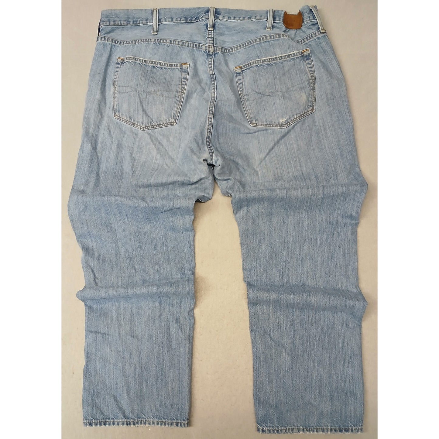 Polo R. Lauren (44Bx32) Men's Straight Leg Blue Denim Jeans