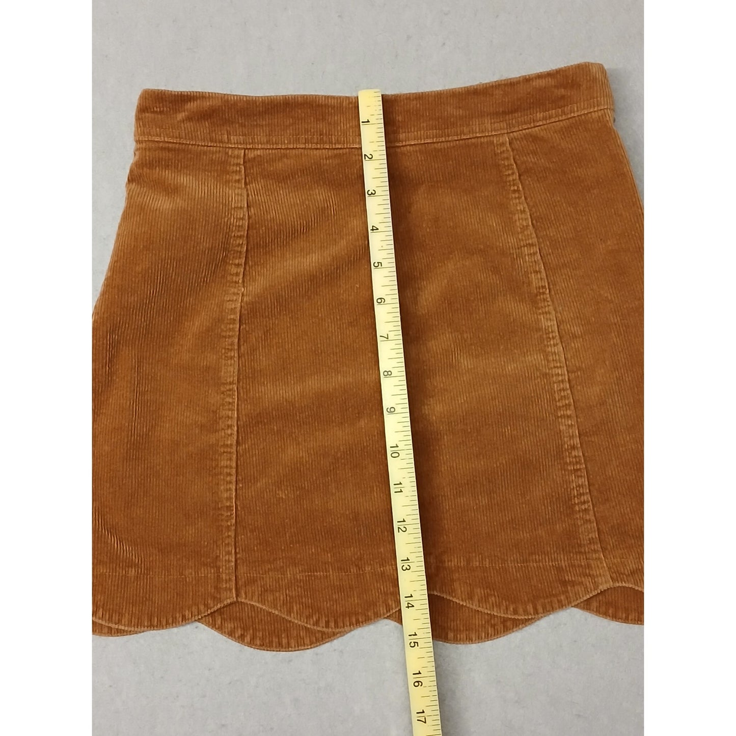 Altar'd State (Small) Caramel Corduroy Mini Skirt